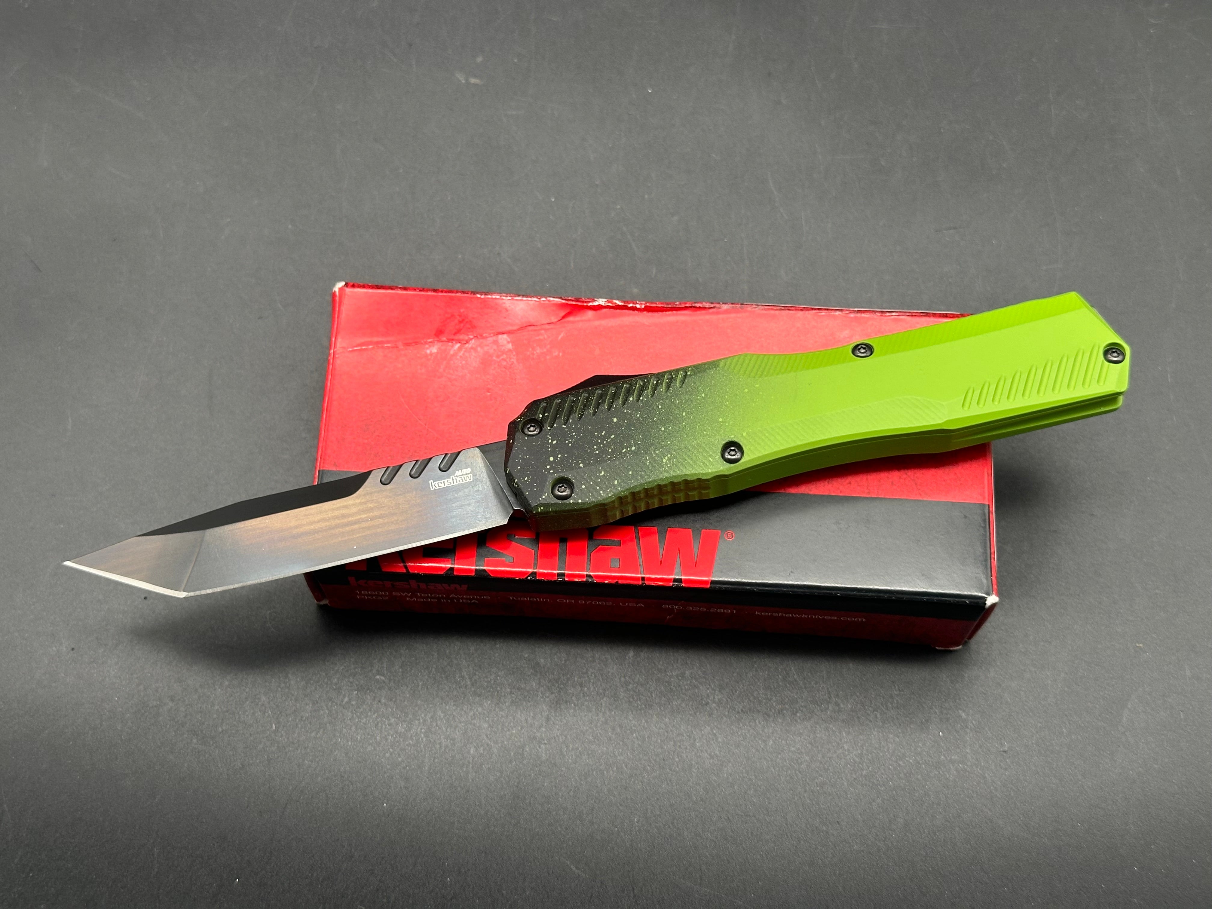 Kershaw Livewire Limited Edition Zombie Cerakote Knife - MagnaCut Blade | Blade Show Atlanta Exclusive | EDC, Outdoor Survival & Tactical Gear