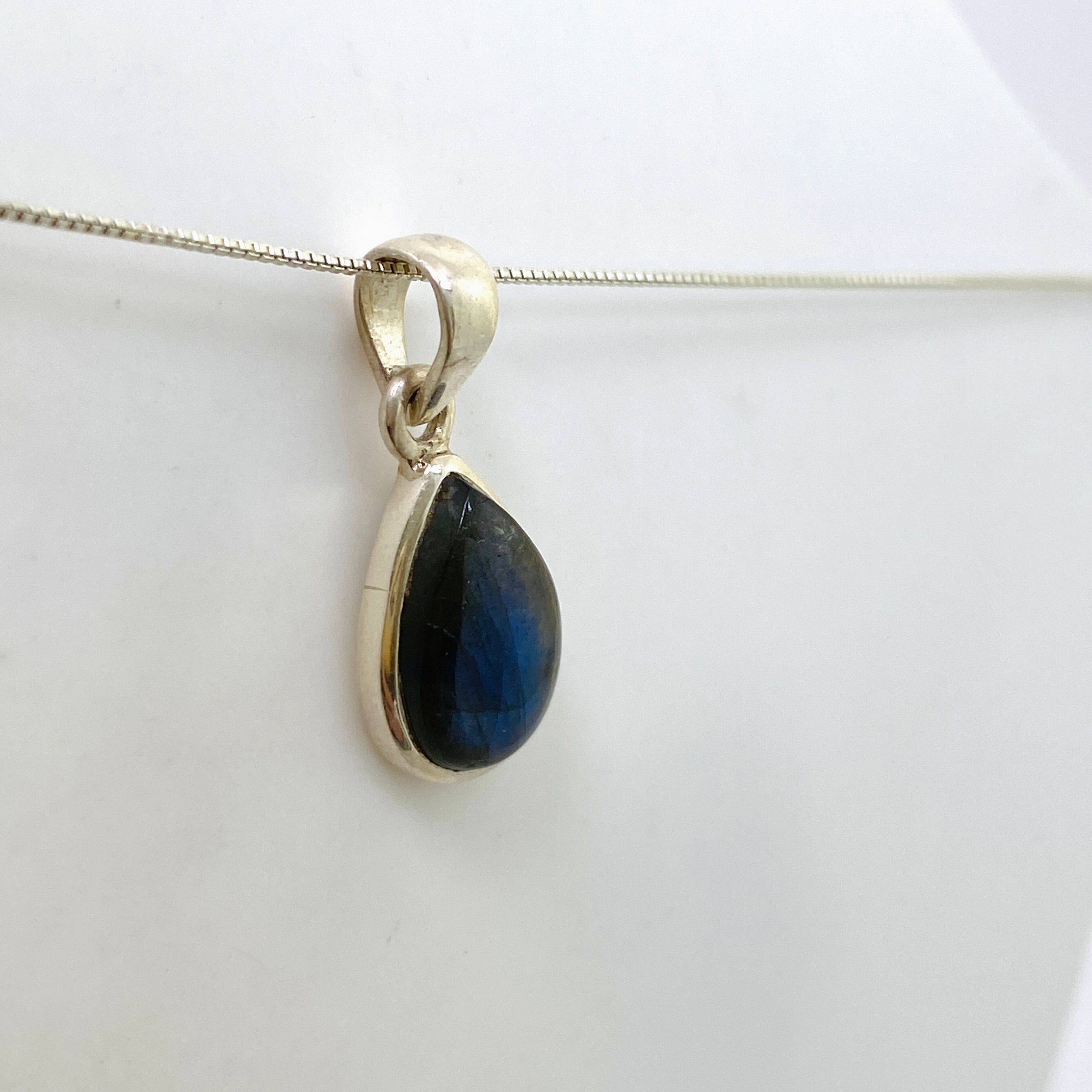 Natural Labradorite Teardrop Cabochon Pendant - Handmade Gemstone Jewelry PPGJ1050 | Healing Crystal Necklace for Meditation, Energy Work & Spiritual Gifts