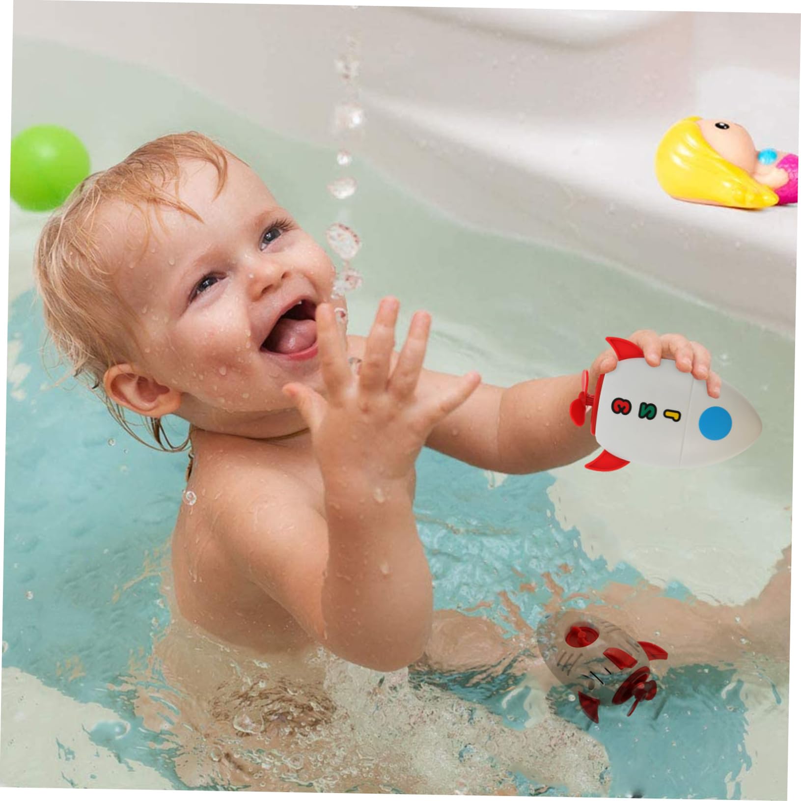 Vaguelly 6 Pack Wind Up Swimming Pool Bath Toys for Kids - Fun Bathtub & Pool Floating Toys for Toddlers Girls Boys - Durable Plastic Water Play Toys for Bath Time, Beach & Summer Outdoor Activities