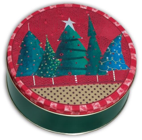 Scott's Cakes Premium Milk Chocolate Covered Chocolate Creme Sandwich Cookies - Christmas Tree Tin (12oz) - Holiday Gift, Party Treats & Festive Desserts