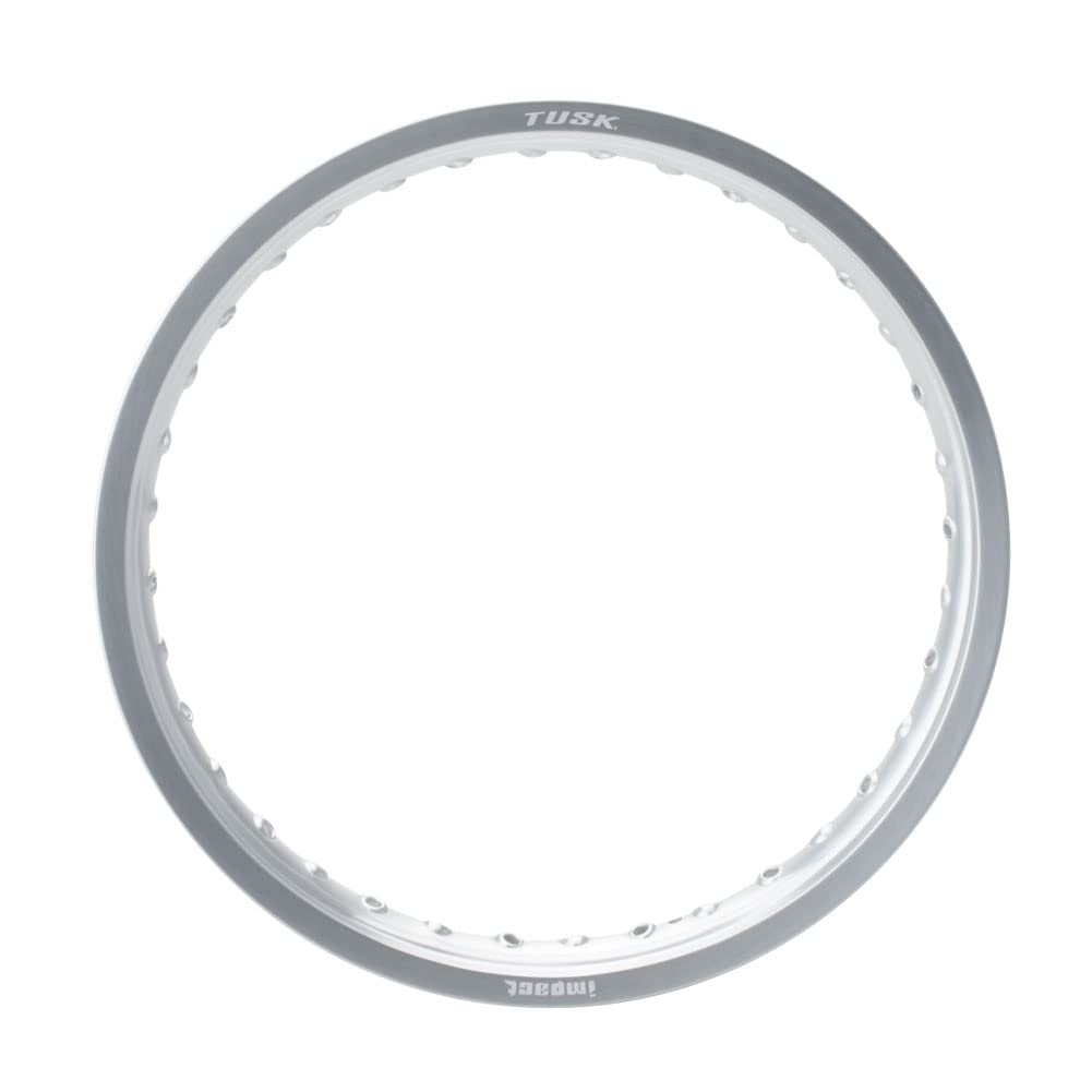 Tusk Impact Rear Rim - 36 Spoke Holes, 19x2.15 Silver for KTM 200 XC (2006-2009) | Durable Off-Road Motorcycle Wheel Replacement for Trail & Enduro Riding