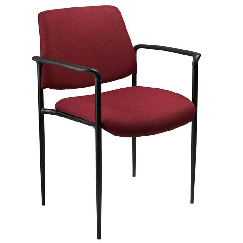 Boss Upholstered Stacking Chair [B9503] - Comfortable Office & Conference Room Seating - Perfect for Meetings, Events and Home Office Use