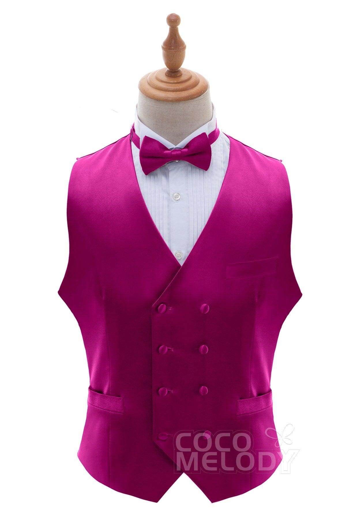 Men's Stretch Silk-Like Satin Vest - Comfortable & Breathable Formal Wear for Weddings, Parties & Business Events - CZ170021