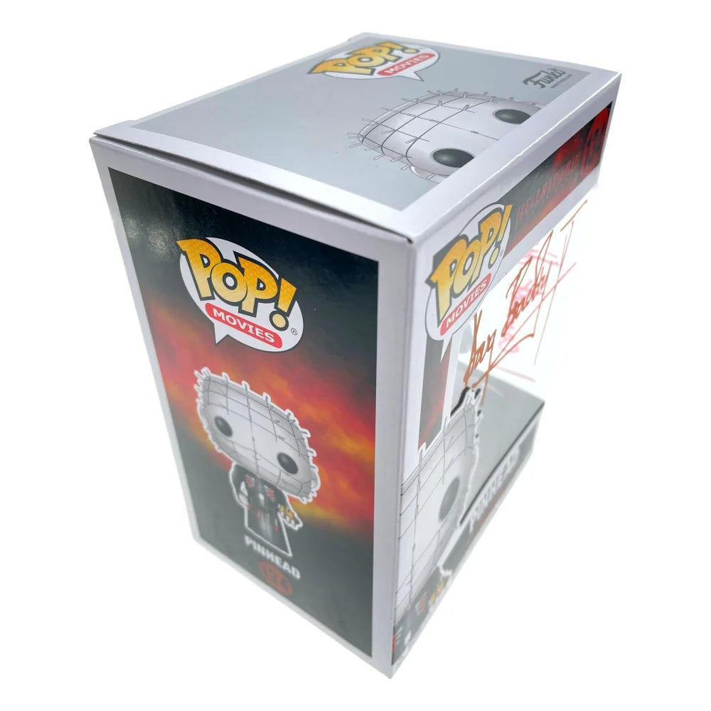 Doug Bradley Signed Pinhead Hellraiser Funko Pop - Autographed with 'Die Forever' Inscription & JSA COA - Horror Movie Collectible for Fans & Display