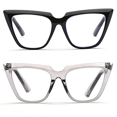 2 Pairs (Black+transparent Gray)