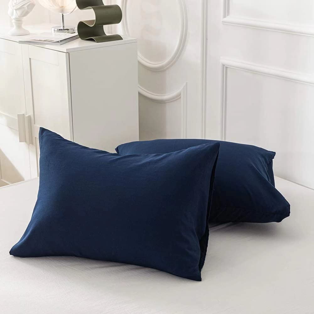 Houseri Navy Blue Comforter Set - Twin Size Dark Blue Bedding for Boys - Soft & Classic Toddler Comforter - Perfect for Kids' Bedrooms, Nursery, and Sleepovers