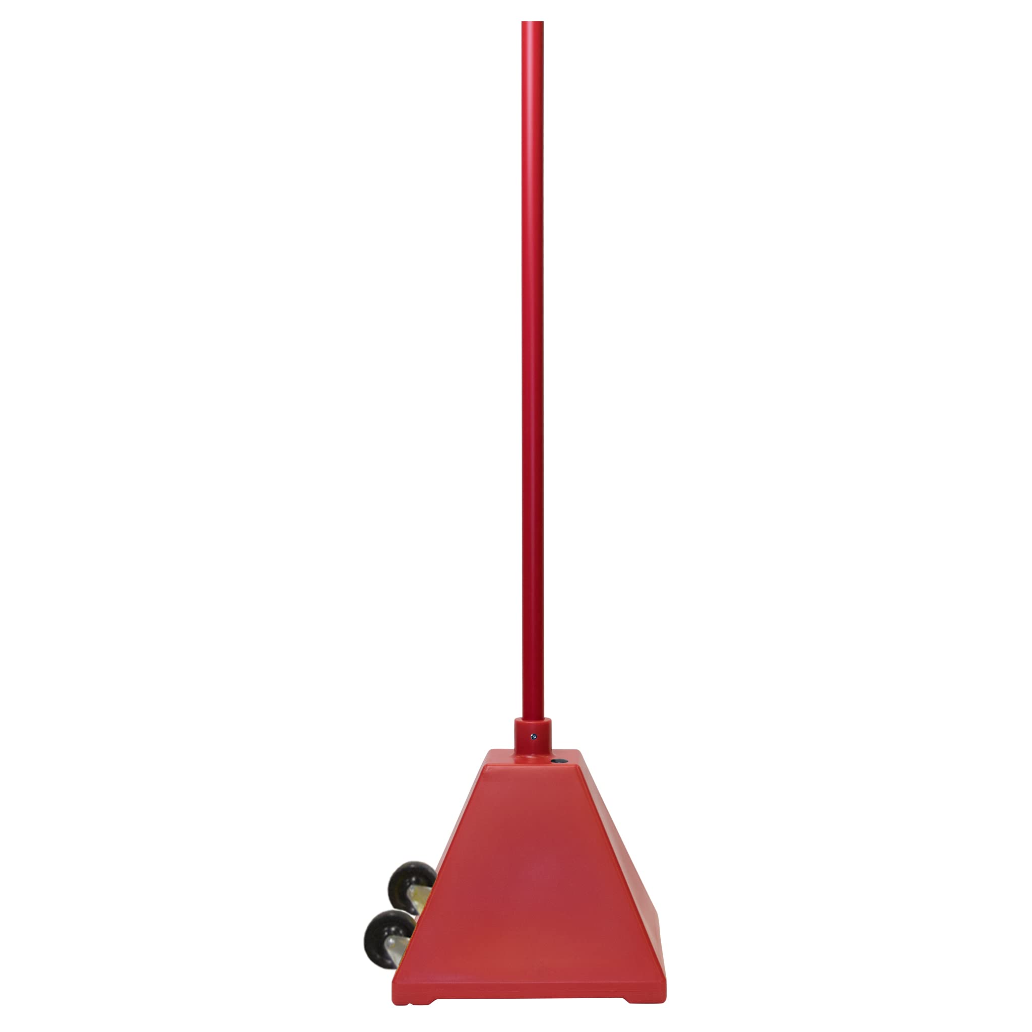 Heavy Duty Portable Sign Base & Sign Holder - 96 Inch Height with Wheels & Brackets - Ideal for Curbside Delivery, Outdoor Events, Retail Stores & Business Advertising (Red)
