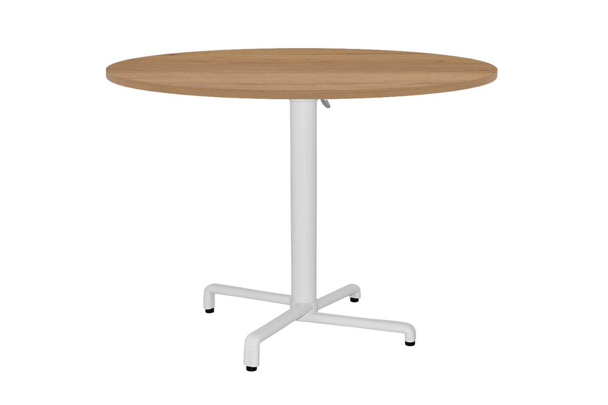 EZ Hospitality Scudo Folding Table Base with Handle - 31.5 Inch Round Heavy Duty Metal Legs for Banquet, Party & Outdoor Events