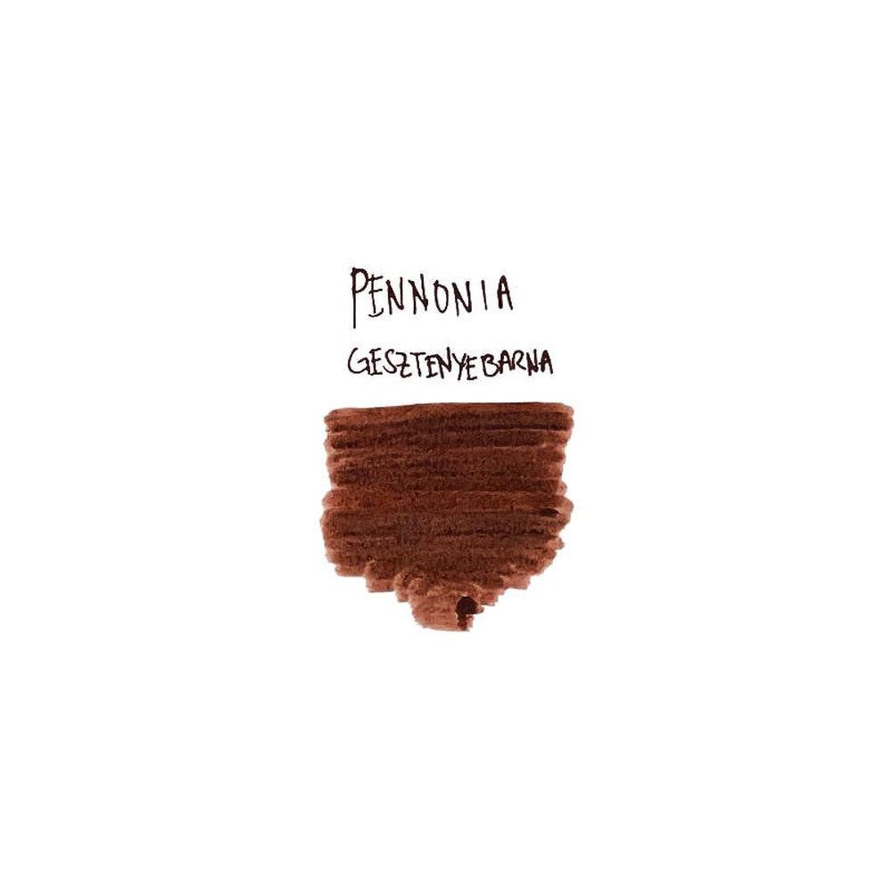 Pennonia 60ml Ink Bottle - Chestnut Brown (Gesztenyebarna) | Premium Fountain Pen Ink for Calligraphy, Journaling & Artistic Writing