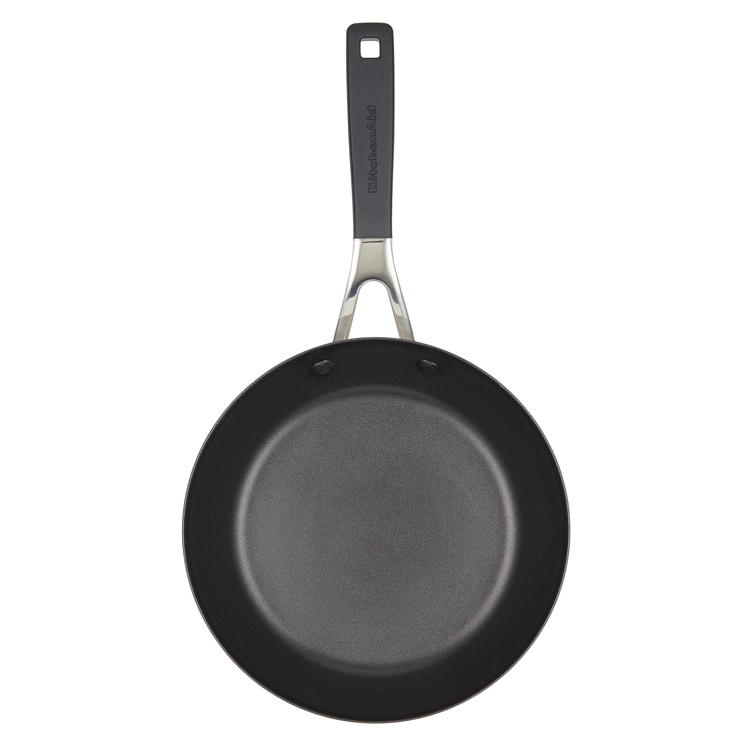 KitchenAid Hard Anodized Nonstick Frying Pan Set - 8.25 & 10 Inch Skillets, Onyx Black - Perfect for Sautéing, Frying & Cooking Eggs, Pancakes & More