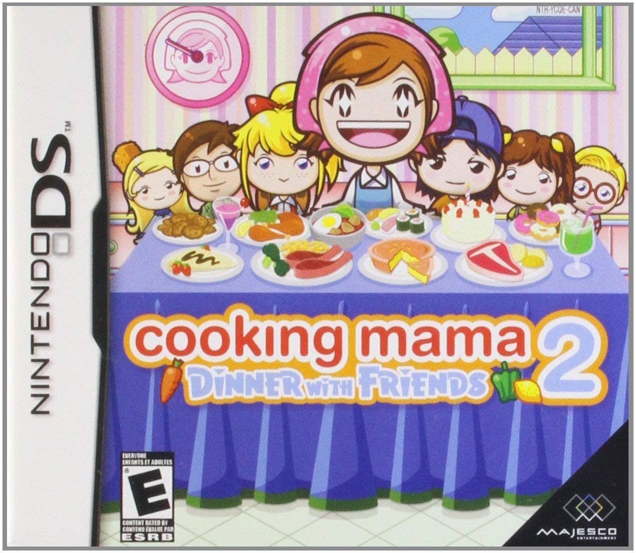 Cooking Mama 2: Dinner With Friends - Nintendo DS (Renewed) | Fun Cooking Simulation Game for Family & Friends | Perfect for Parties & Game Nights