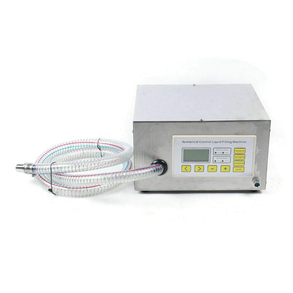 QH-G41A Digital Semi-Automatic Liquid Filling Machine - 110V Single Head Diaphragm Pump for Bottles (Oil, Vinegar, Soy Sauce, Washing Liquids) | Perfect for Home Brewing, DIY Cosmetics & Small Business Production