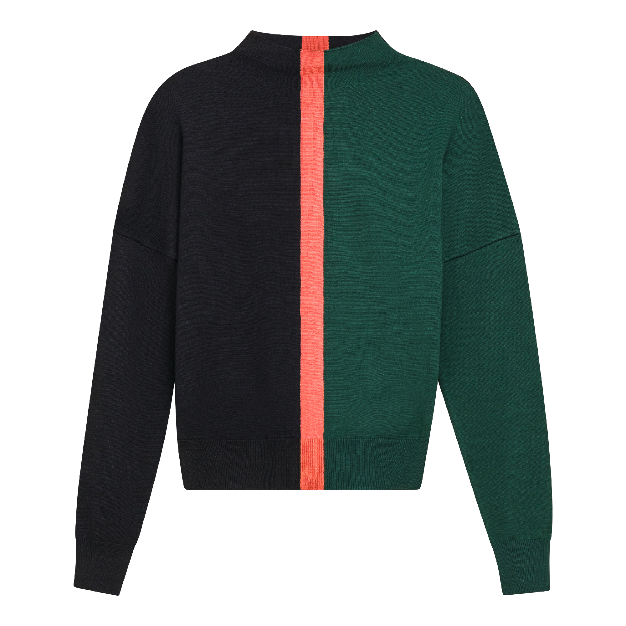 Stylish Mock Neck Color Block Sweater for Women | Trendy Winter Pullover | Perfect for Office, Casual Outings & Holiday Gatherings
