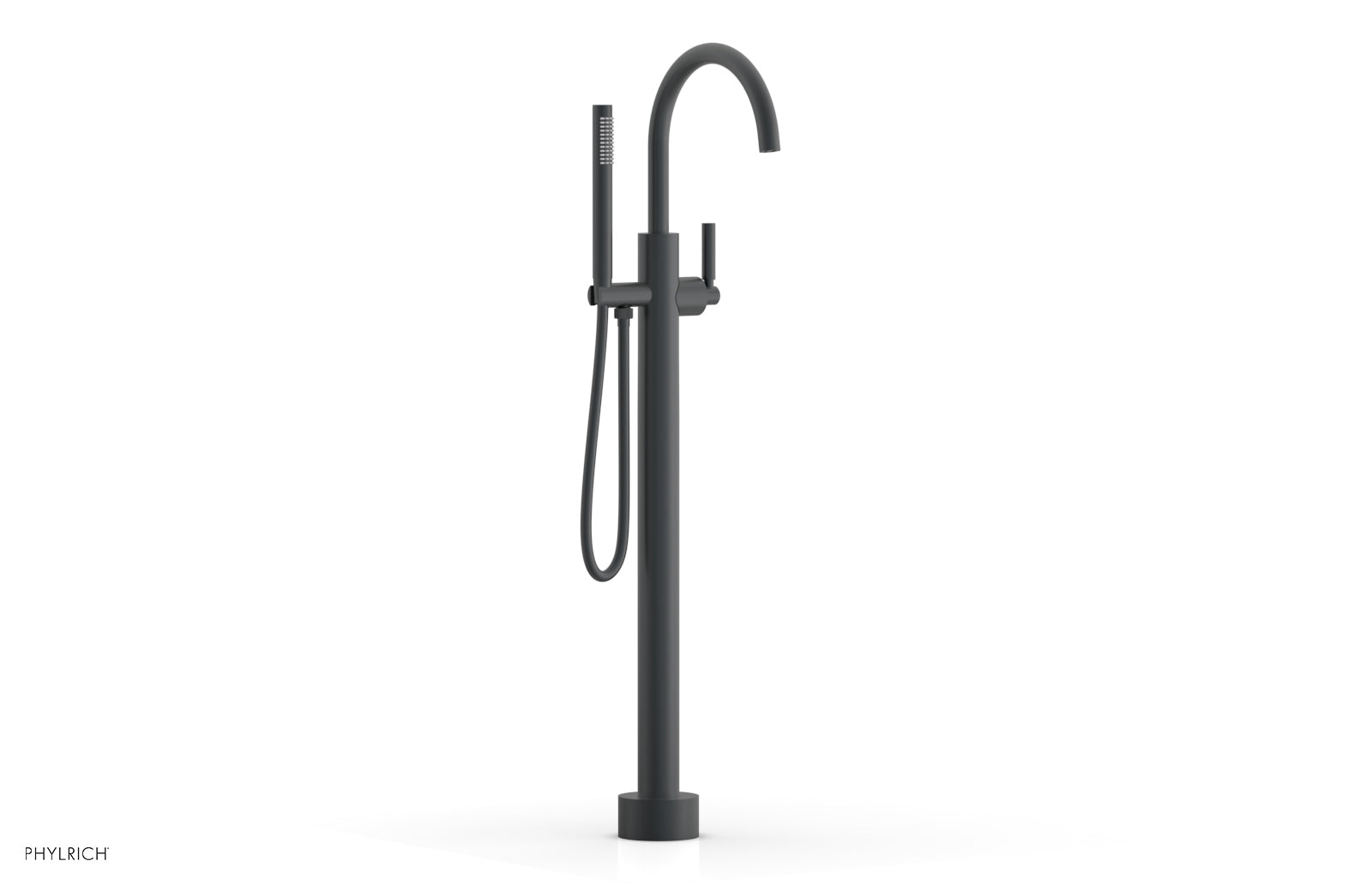 Premium Tall Floor Mount Tub Filler with Lever Handle & Hand Shower - D130 44 01 - Ideal for Modern Bathroom Renovations and Spa-Like Showers