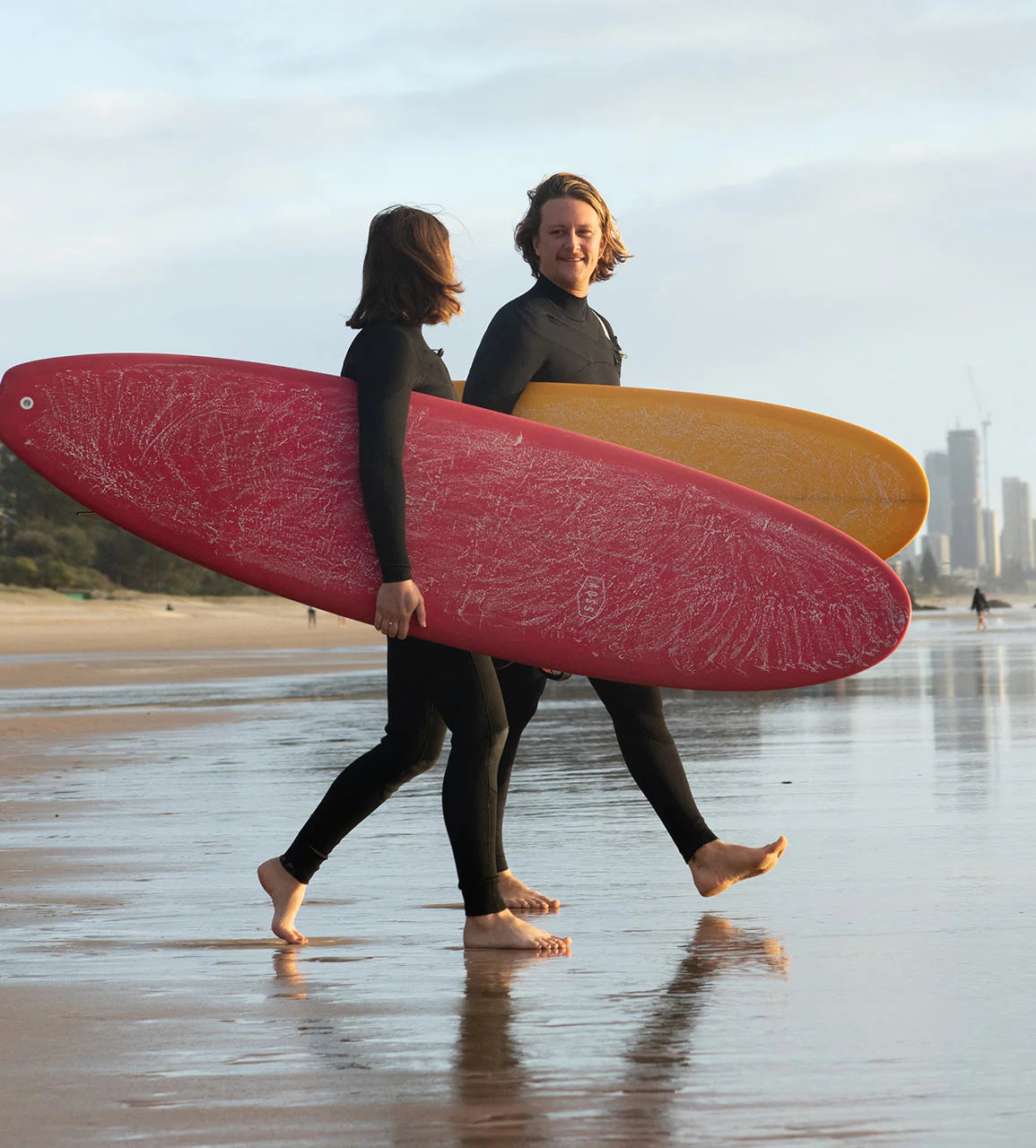 Funster Pine Lime Mini Mal Soft Top Surfboard for Beginners - Perfect for Small Waves & Beach Fun