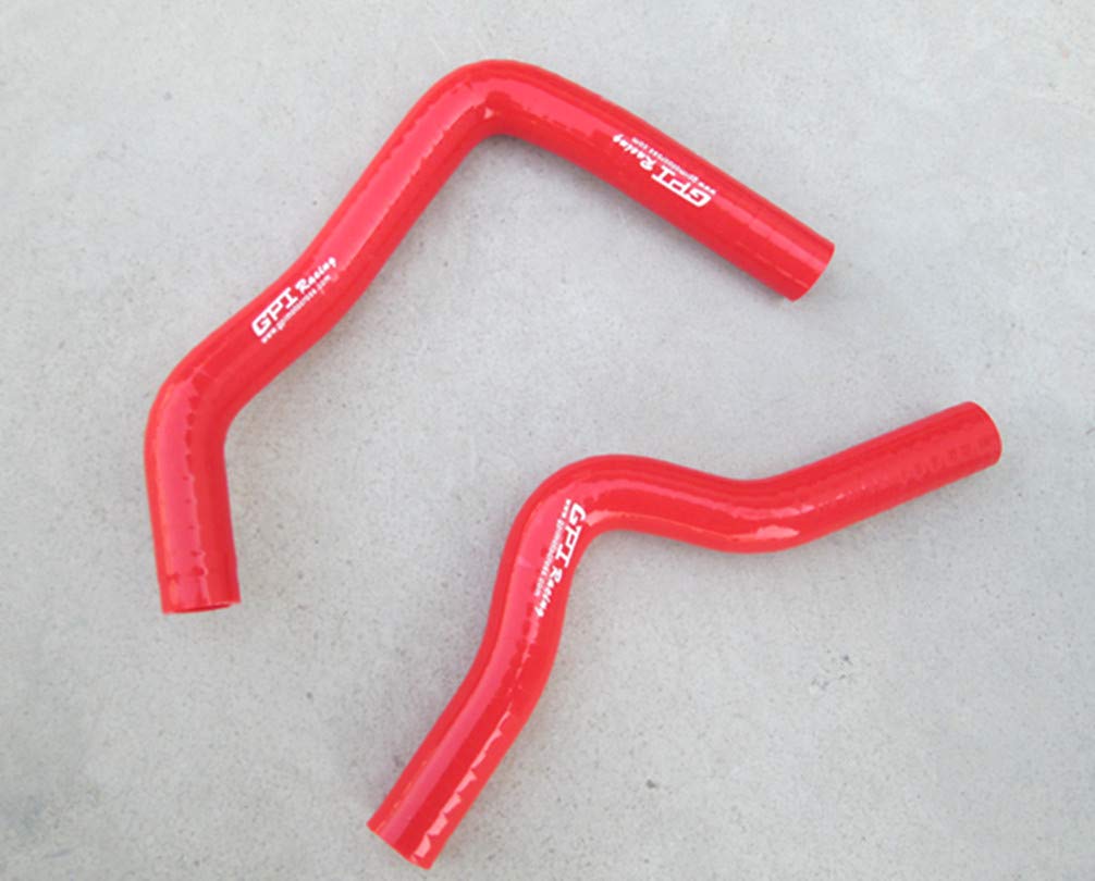 Suzuki RM85 RM 85 2002-2015 Aluminum Radiator & Hose Kit (Red) - High-Performance Cooling Upgrade for Dirt Bike & Off-Road Racing