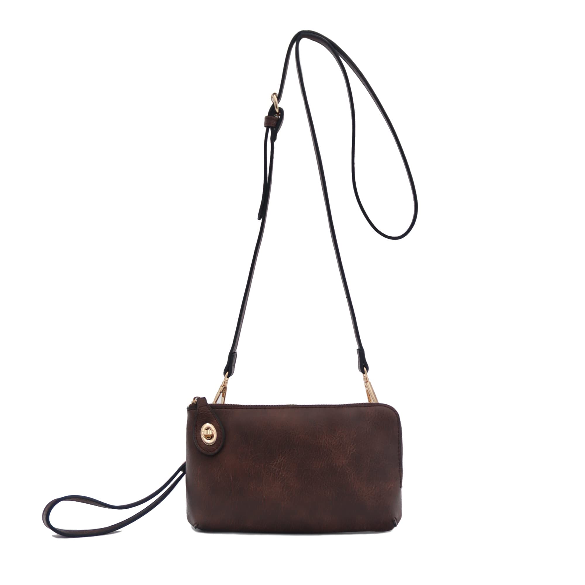 LOVESOME Women's Crossbody Bag - Small Wristlet Clutch for Daily Use & Travel
