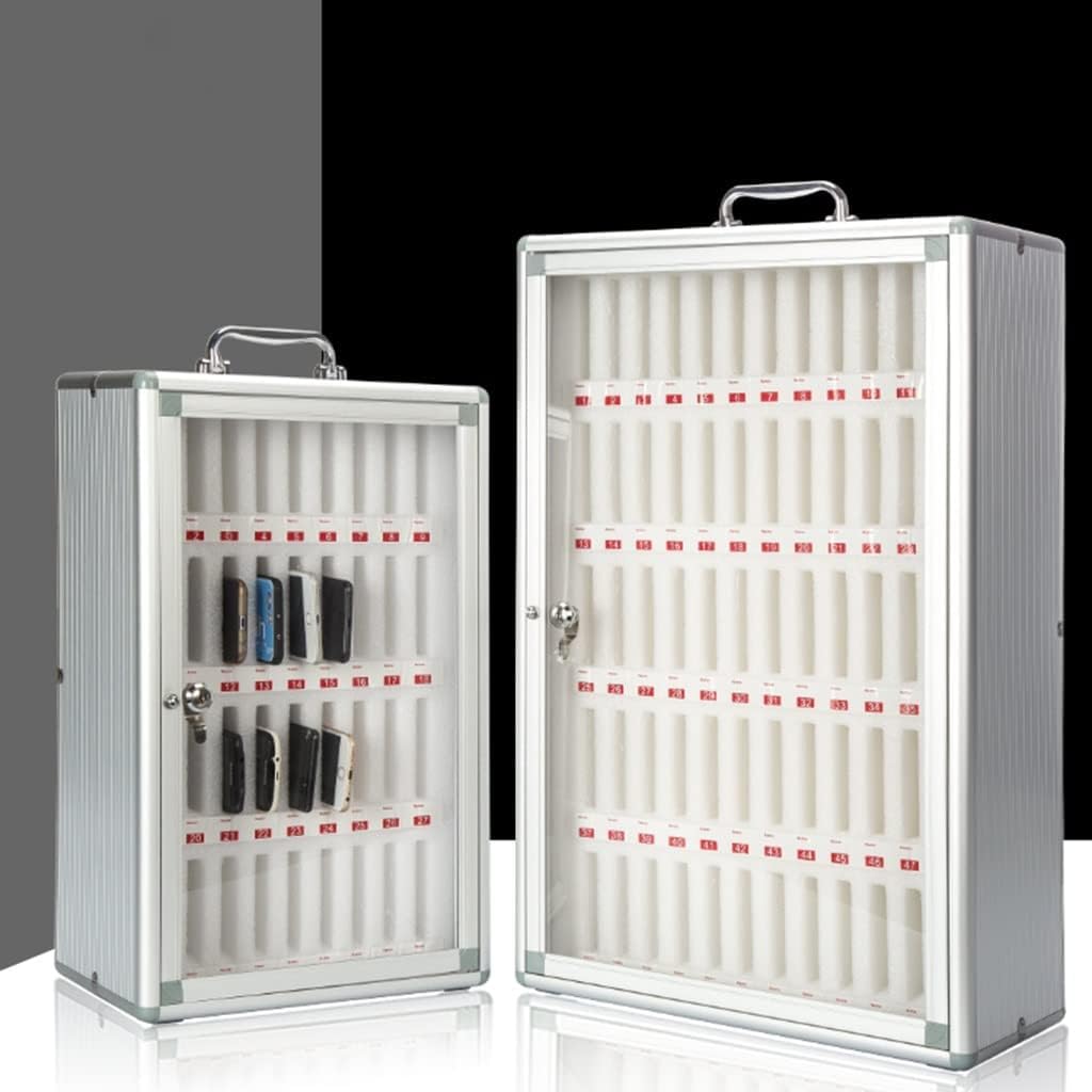 Lockable Phone Storage Cabinet for Office & Classroom - 60-Slot Mobile Phone Organizer with Secure Key Lock | Ideal for Schools, Meetings & Workspaces
