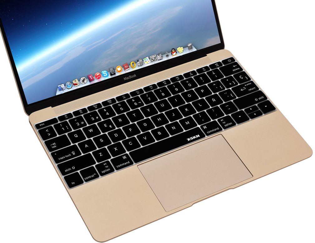 Spanish Letters Silicone Keyboard Cover for MacBook 12