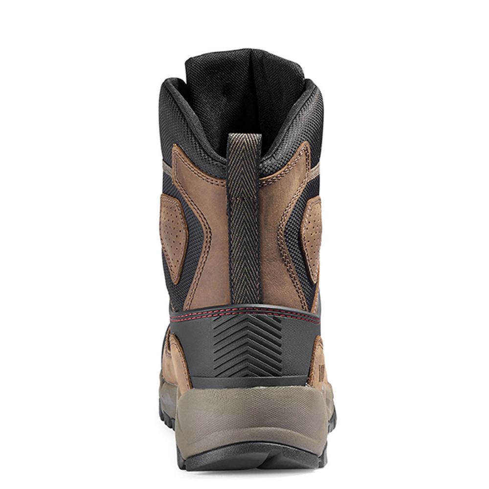 Kodiak Quest Bound Men's 8 Inch Waterproof Composite Toe Work Boots - Brown (KD0A4THHBRN) | Slip Resistant Safety Shoes for Construction, Hiking & Outdoor Work
