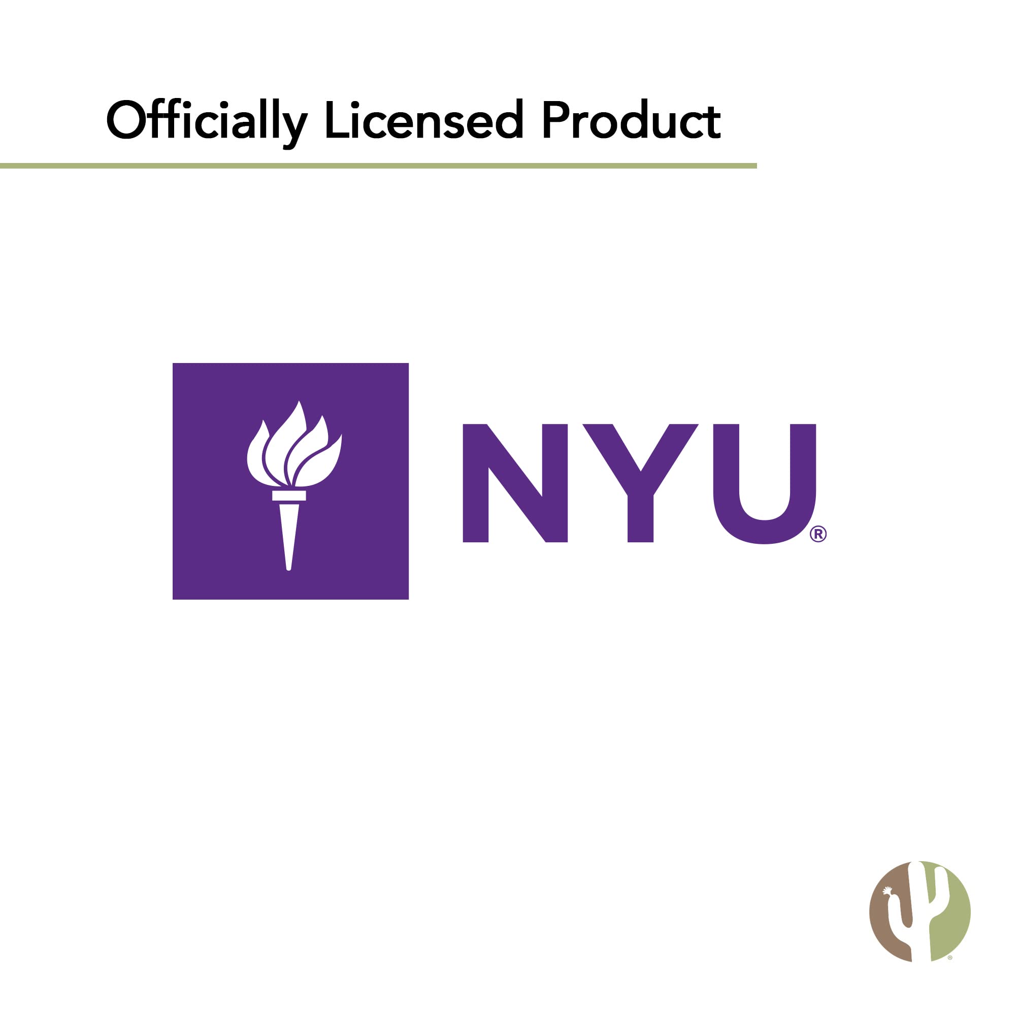 NYU Desert Cactus & Violets Vinyl Decal Stickers - Waterproof Laptop, Car, Water Bottle, Scrapbook Decor - 13.43x10.94 Inch Sheet - Perfect for College Dorm, Office & School Supplies