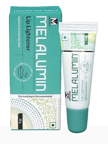 Melalumin Lip Lightener SPF 15 - 10g Balaji Lip Balm for Dark Lips Treatment | Hydrating & Sun Protection | Perfect for Daily Use, Outdoor Activities & Night Care