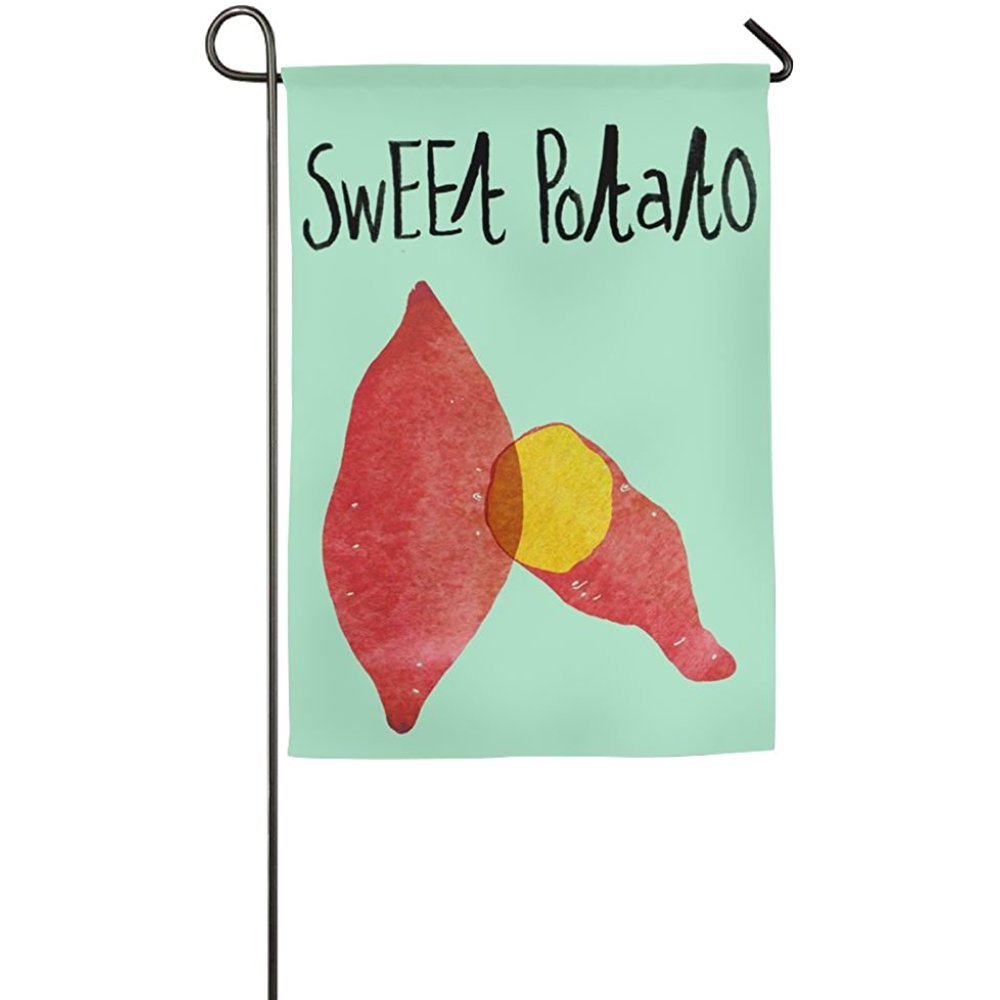 Custom Sweet Potato Garden Flags 12x18 Inch - Durable Polyester Fiber Outdoor Decorative Banners for Porch, Yard, House - Perfect for Fall Decor, Thanksgiving, and Seasonal Home Decorations