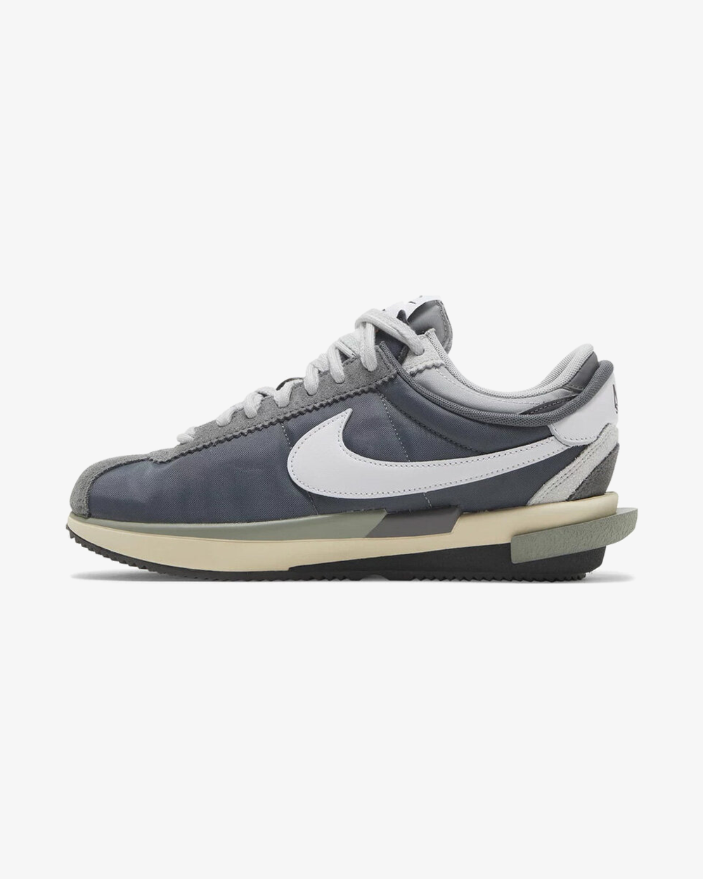 Nike x Sacai Zoom Cortez SP Iron Grey Sneakers - Retro Running Shoes for Men & Women - Perfect for Casual Wear, Street Style & Gym Workouts