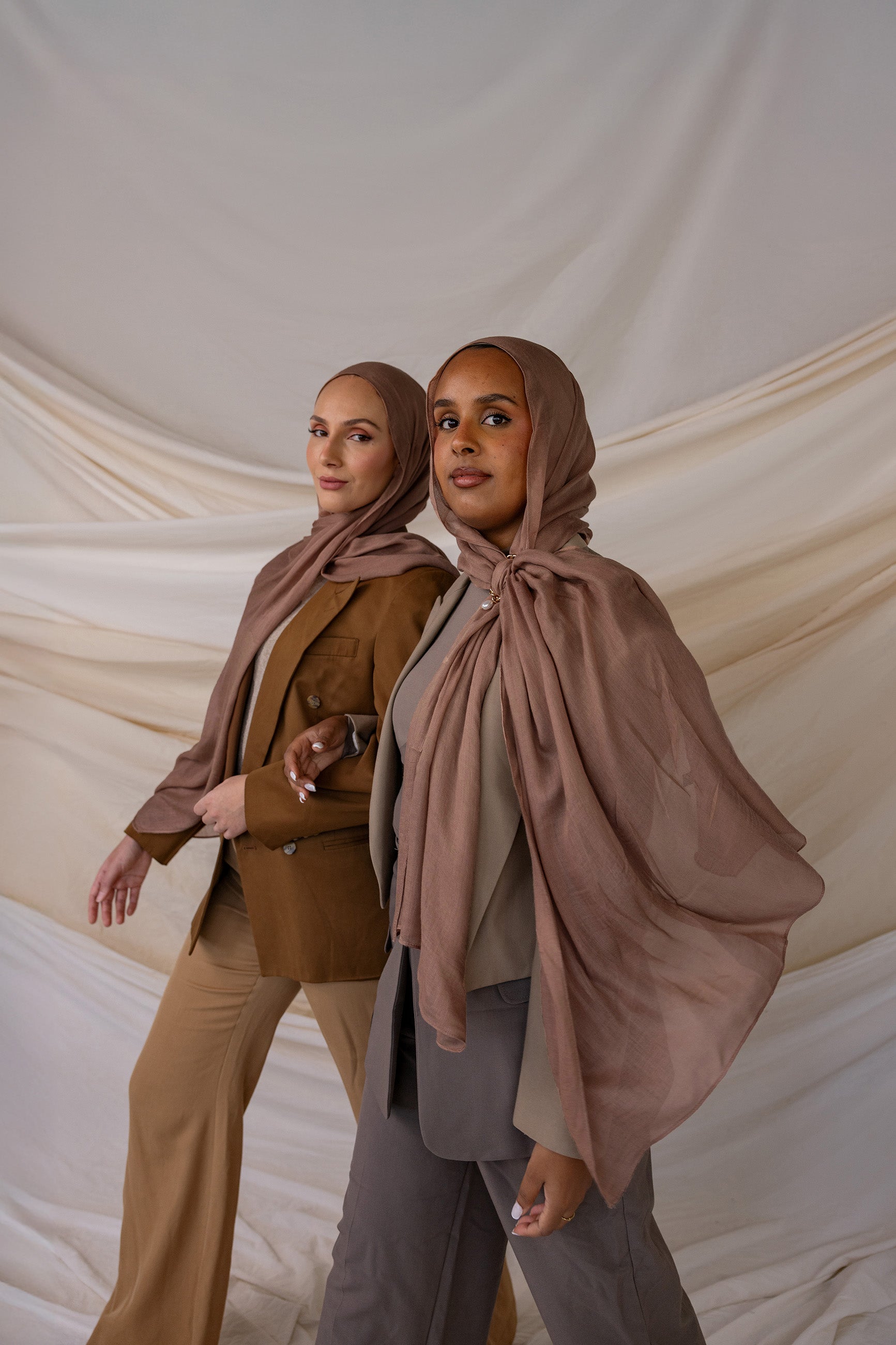 Tan Light Modal Fabric - Soft & Breathable Material for Dresses, Tops & Loungewear | Perfect for Summer Outfits & Casual Wear