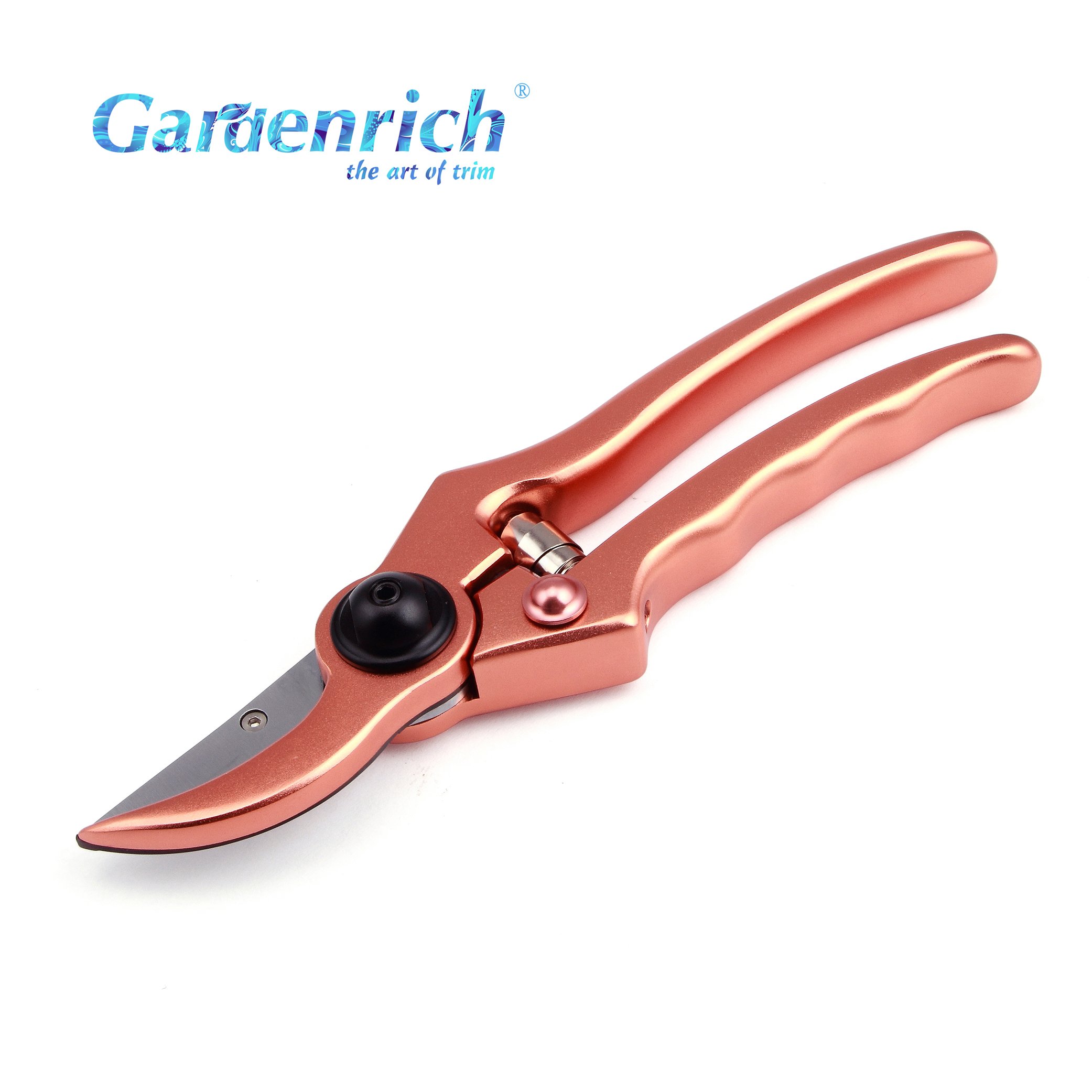 Professional Aluminum Garden Pruning Shears - Bypass Tree Trimmer with Safety Lock | Heavy Duty Gardening Scissors for Plants, Flowers & Branches | Ideal for Landscaping, Horticulture & Home Garden Maintenance