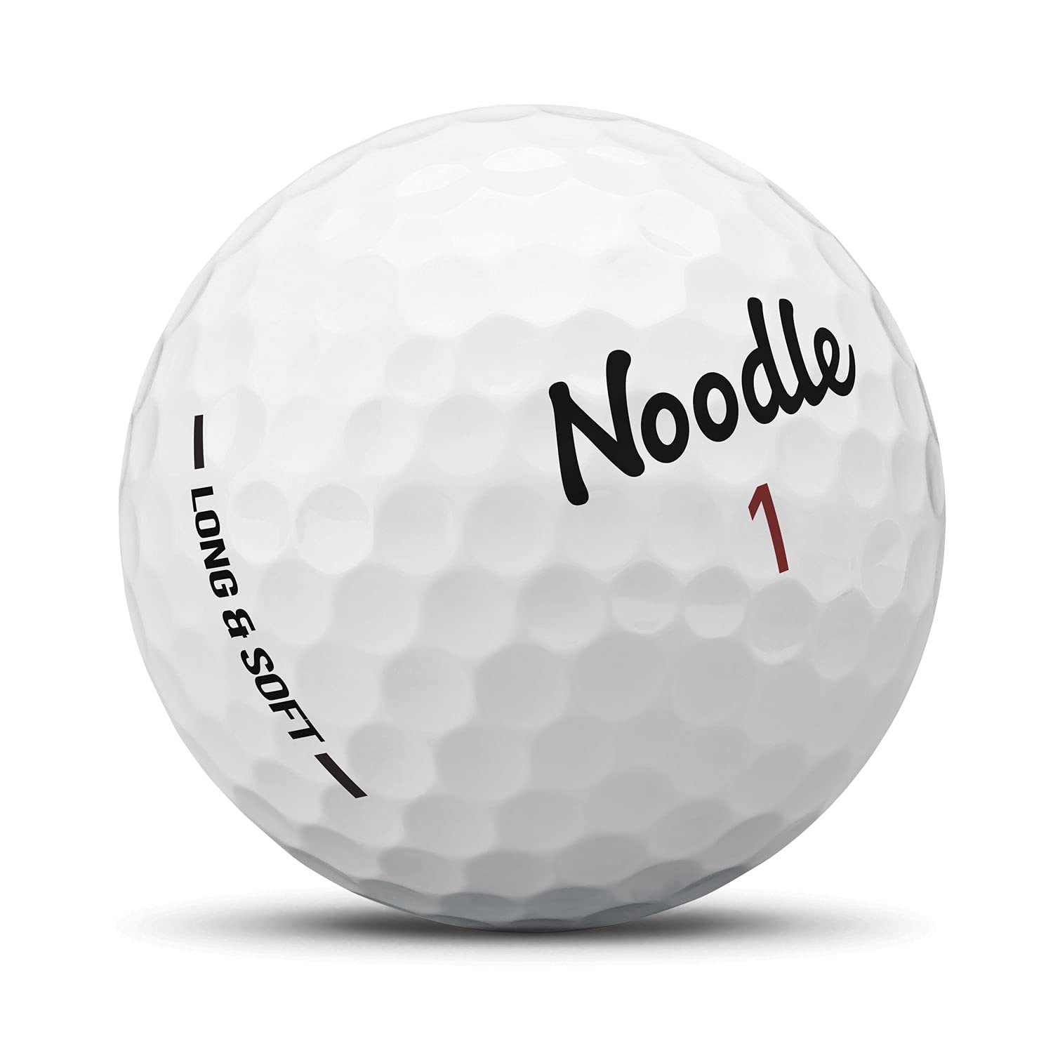 TaylorMade Noodle Long & Soft Golf Balls - 12 Pack | High Visibility, Soft Feel, Long Distance | Perfect for Beginners & Recreational Golfers | Ideal for Driving Range & Casual Play