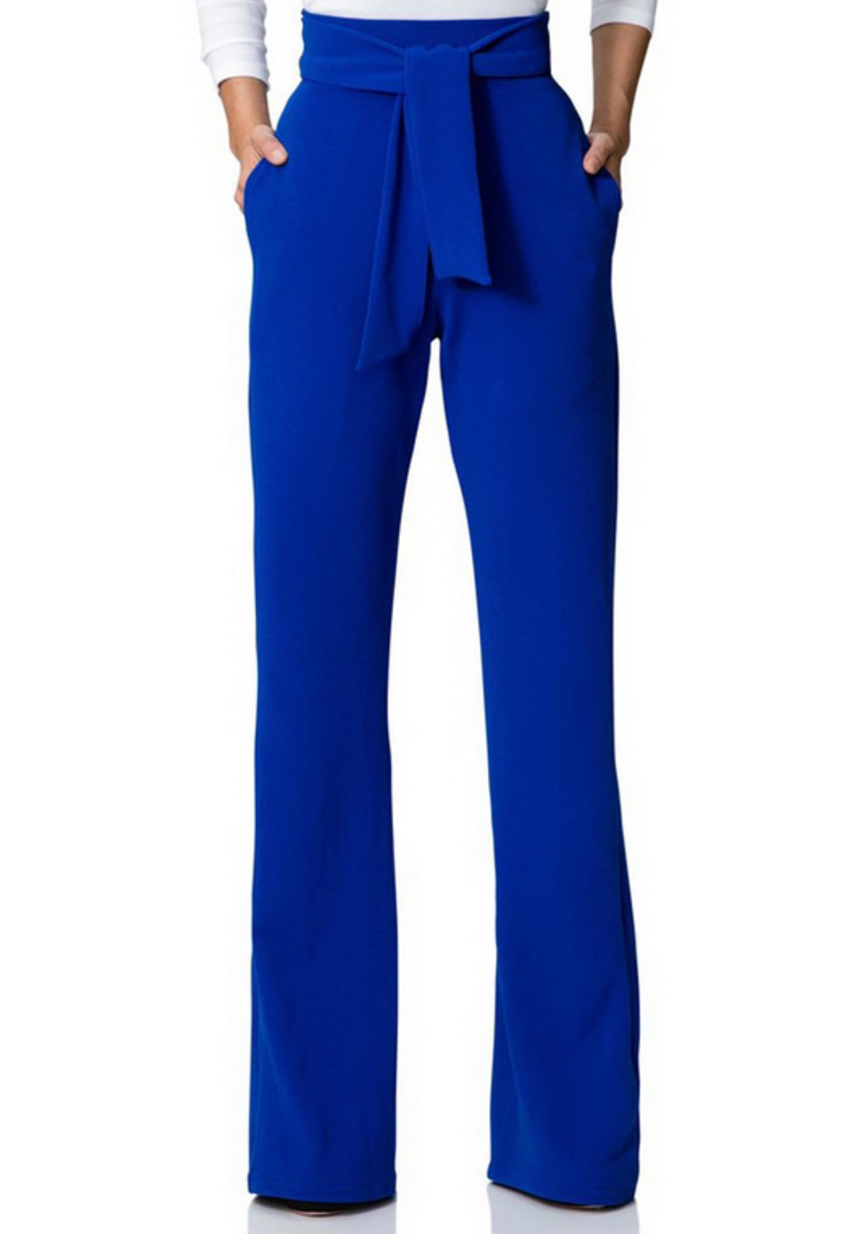 Lucuna Women's High Waisted Wide Leg Dress Pants - Professional Office Work Slacks & Business Casual Trousers for Women | Perfect for Office Wear, Business Meetings & Smart Casual Outfits