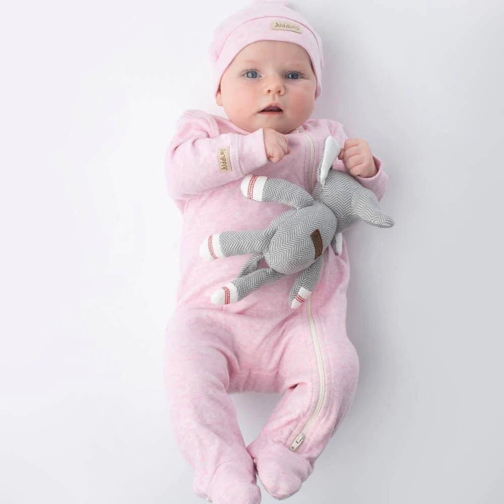 Juddlies Designs Pink Fleck Sleeper - Soft & Comfortable Baby Sleepwear for Newborns & Infants | Perfect for Bedtime, Naptime & Cozy Nights
