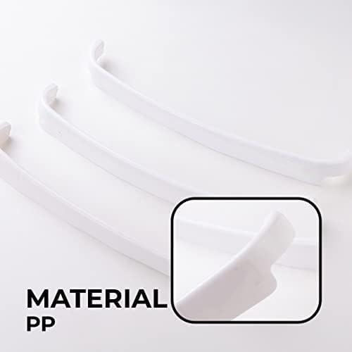 Kuber Industries Wall Mounted Towel Hanger - 3 Pack White Bathroom & Kitchen Organizer | Premium PP Material Self-Adhesive Multipurpose Hook for Towels, Napkins, Clothes | Perfect for Bathroom, Kitchen, Laundry Room Organization