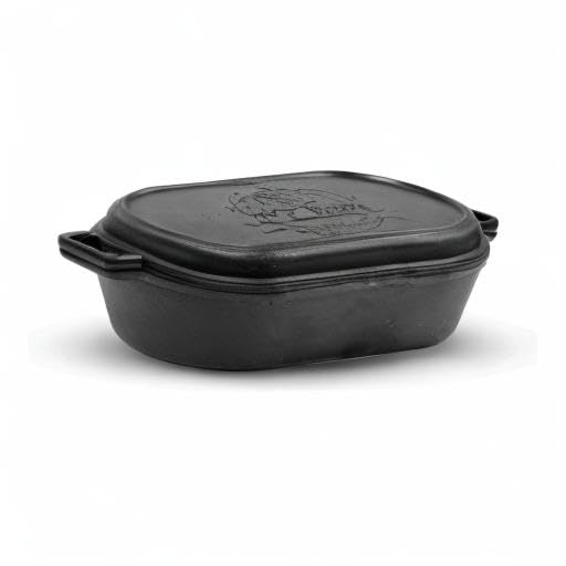 Pit Boss 6 Quart Cast Iron Dutch Oven with Lid - Perfect for Braising, Roasting, and Slow Cooking in Oven or Campfire