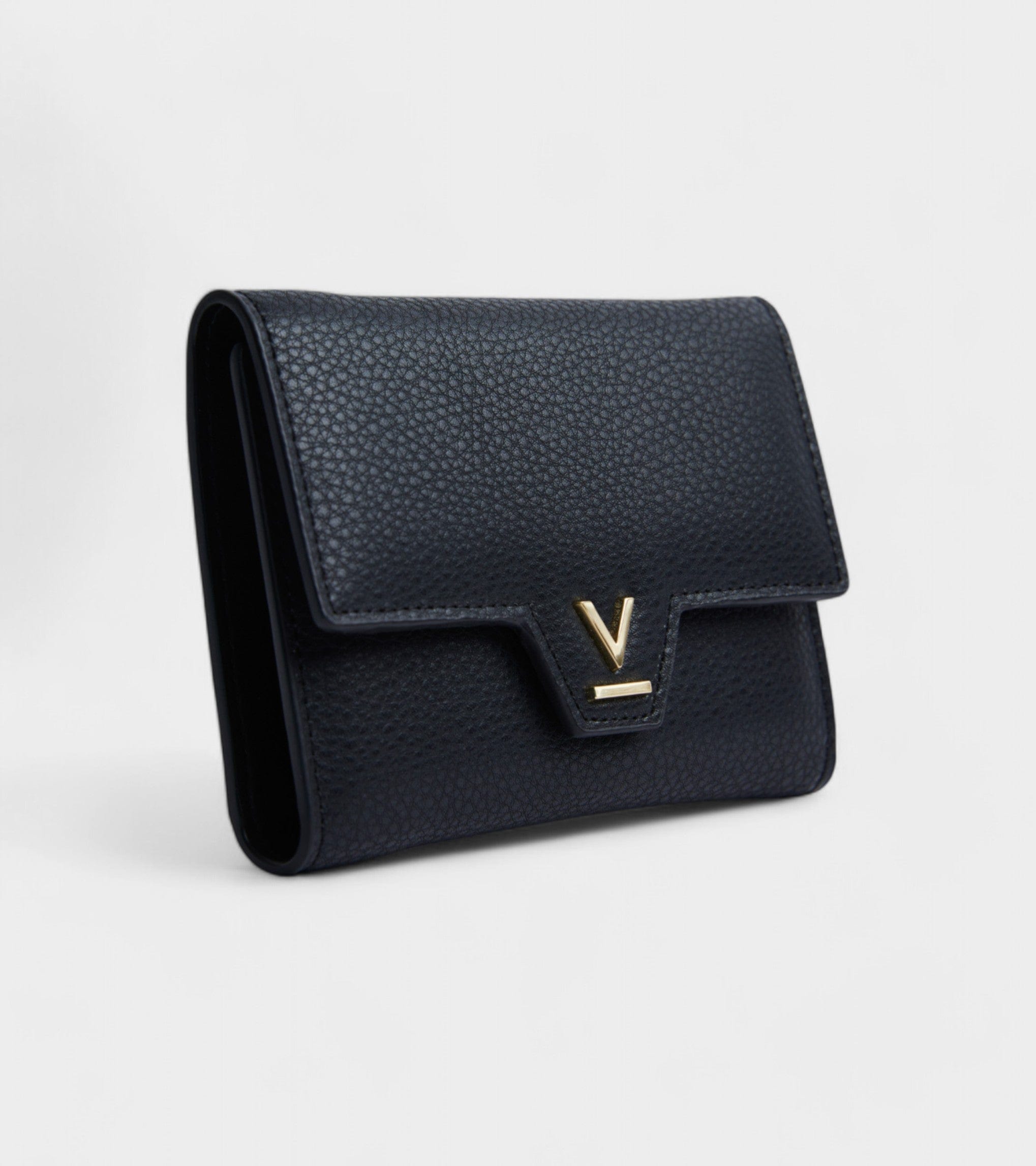 Clemmie Women's Vegan Bio-Based Bamboo Trifold Wallet - Eco-Friendly RFID Blocking Purse for Credit Cards & Cash | Perfect for Travel, Work & Everyday Use | Black
