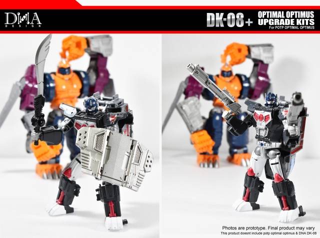 DNA Design DK 08+ Upgrade Kit for Power of the Primes Optimal Optimus - Transformers Toy Enhancement Accessories for Collectors - Perfect for Display & Customization