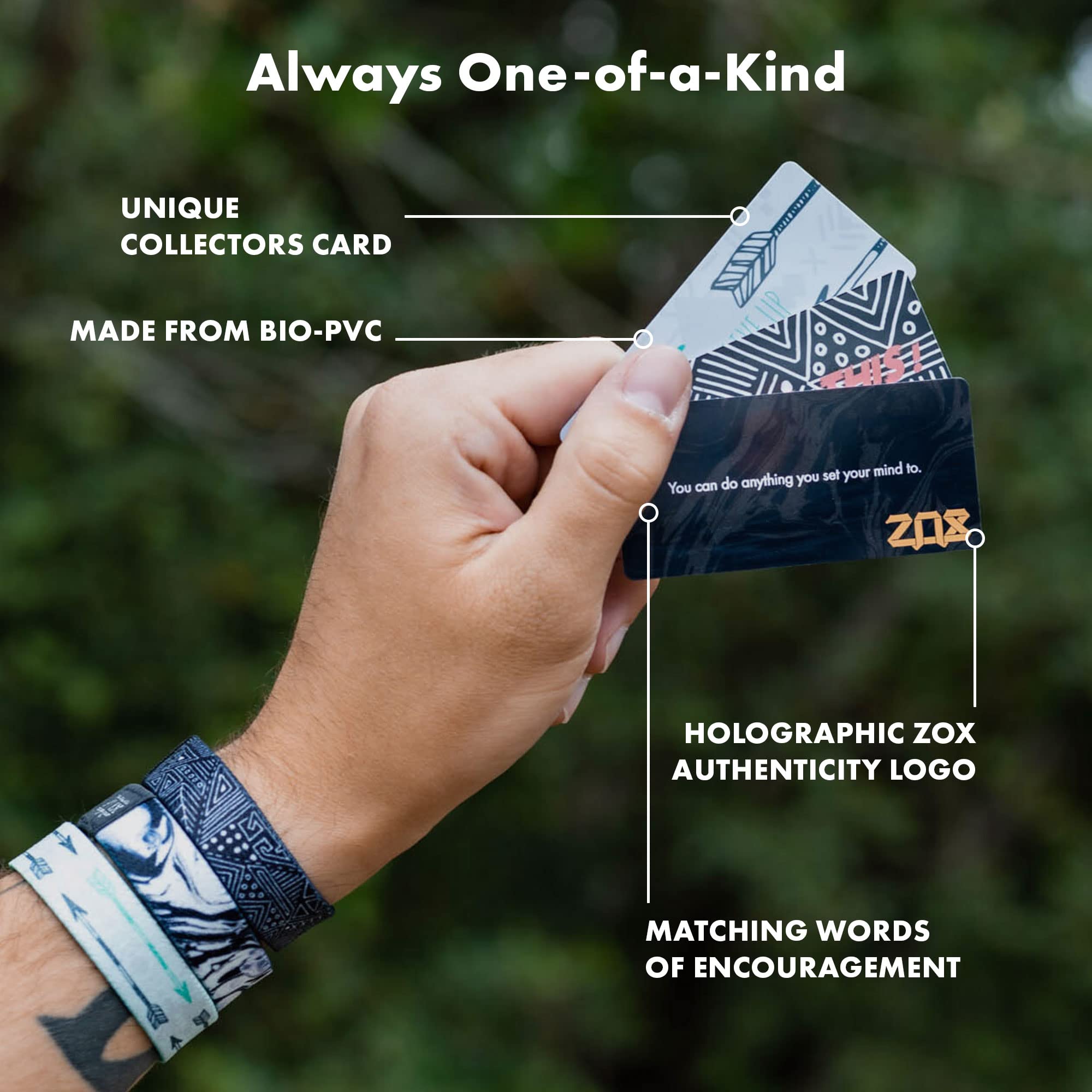ZOX Stretchy Motivational Bracelets - Inspirational Affirmations & Artistic Designs for Men & Women | Perfect Gift for All Ages | Wear Daily for Confidence & Style