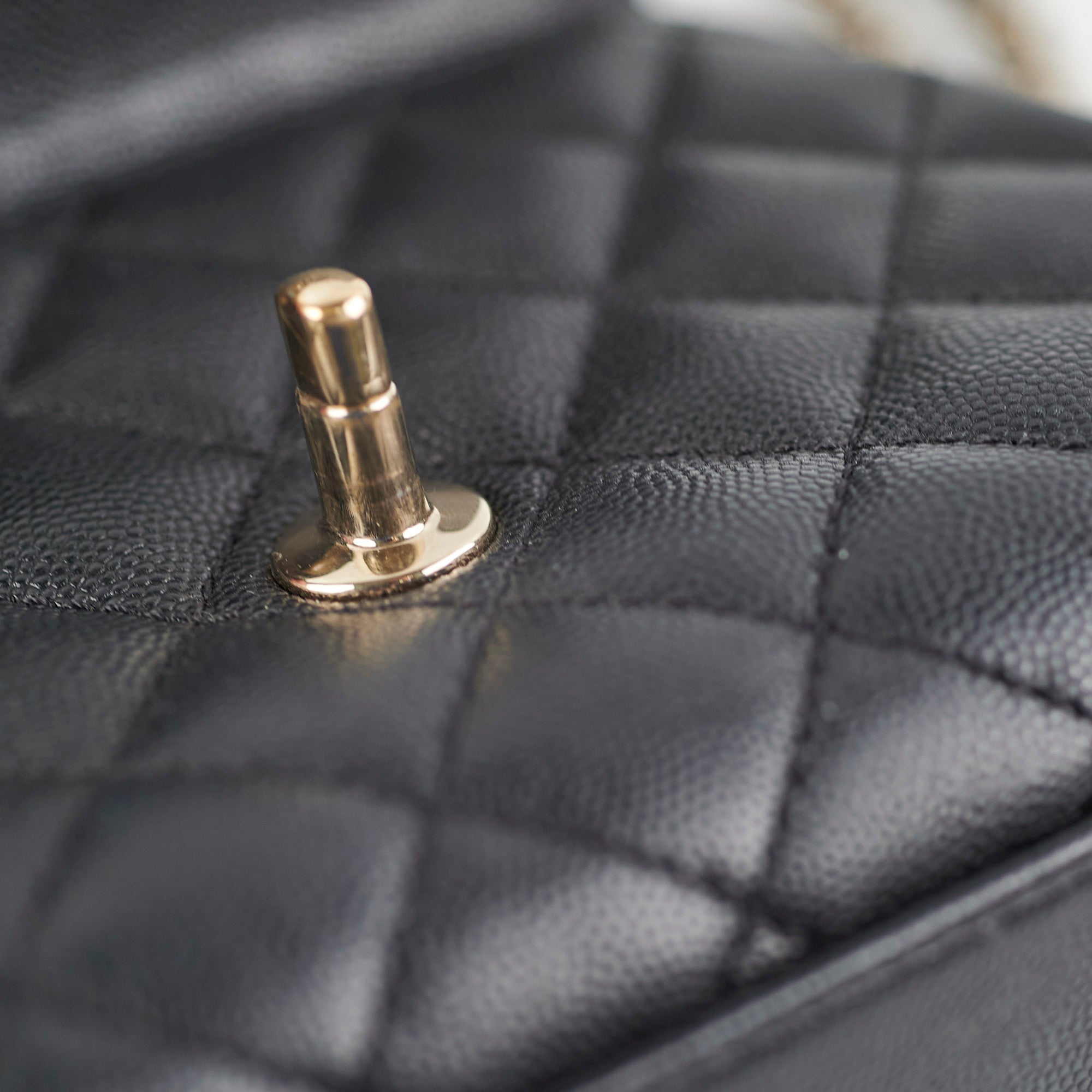 Chanel Coco Handle Mini Bag in Black Caviar Leather with Lizard Embossed Handle - Perfect for Evening Events, Parties & Luxury Fashion Accessories