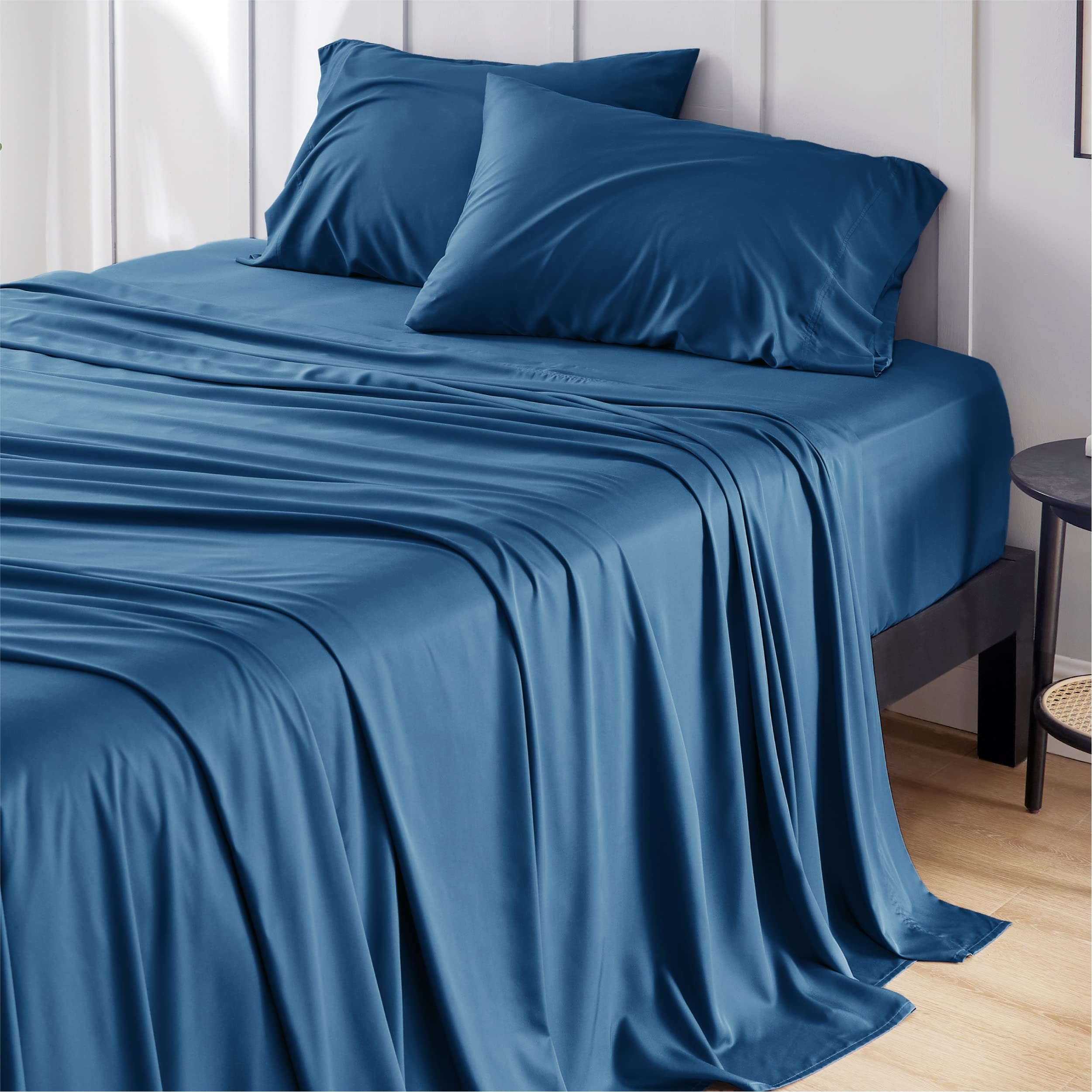 Bedsure Twin XL Cooling Sheet Set - Rayon from Bamboo, Deep Pocket 16