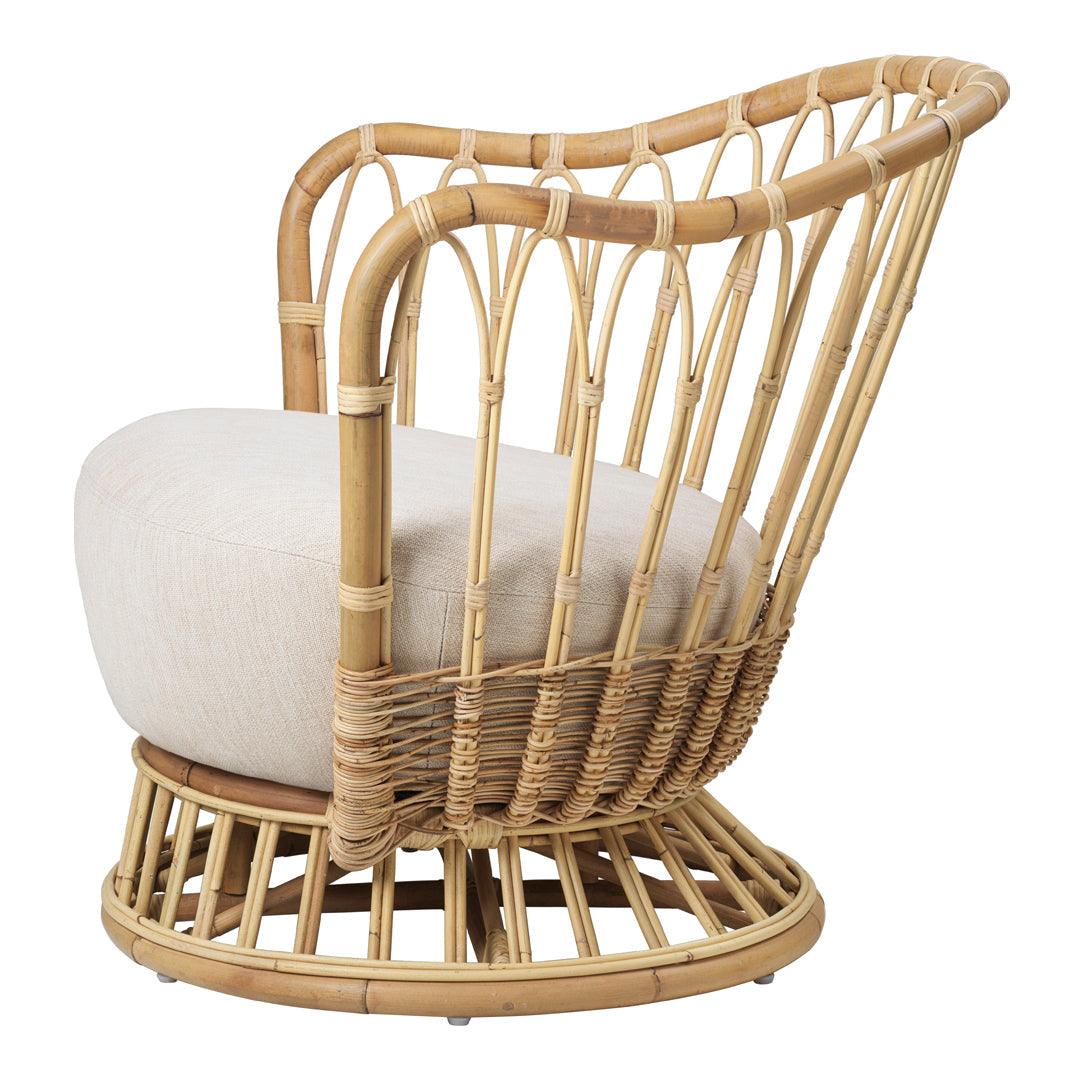 Grace Lounge Chair - Modern Accent Chair for Living Room, Bedroom & Office - Comfortable Upholstered Armchair with Wooden Legs - Perfect for Relaxing, Reading & Decorating Your Home