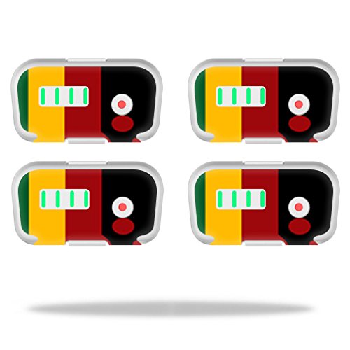 DJI Phantom 3 Battery Skins (4 Pack) - Custom Vinyl Wrap Cover Stickers - Rasta Flag Design for Protection & Style | Perfect for Drone Enthusiasts & Outdoor Adventures
