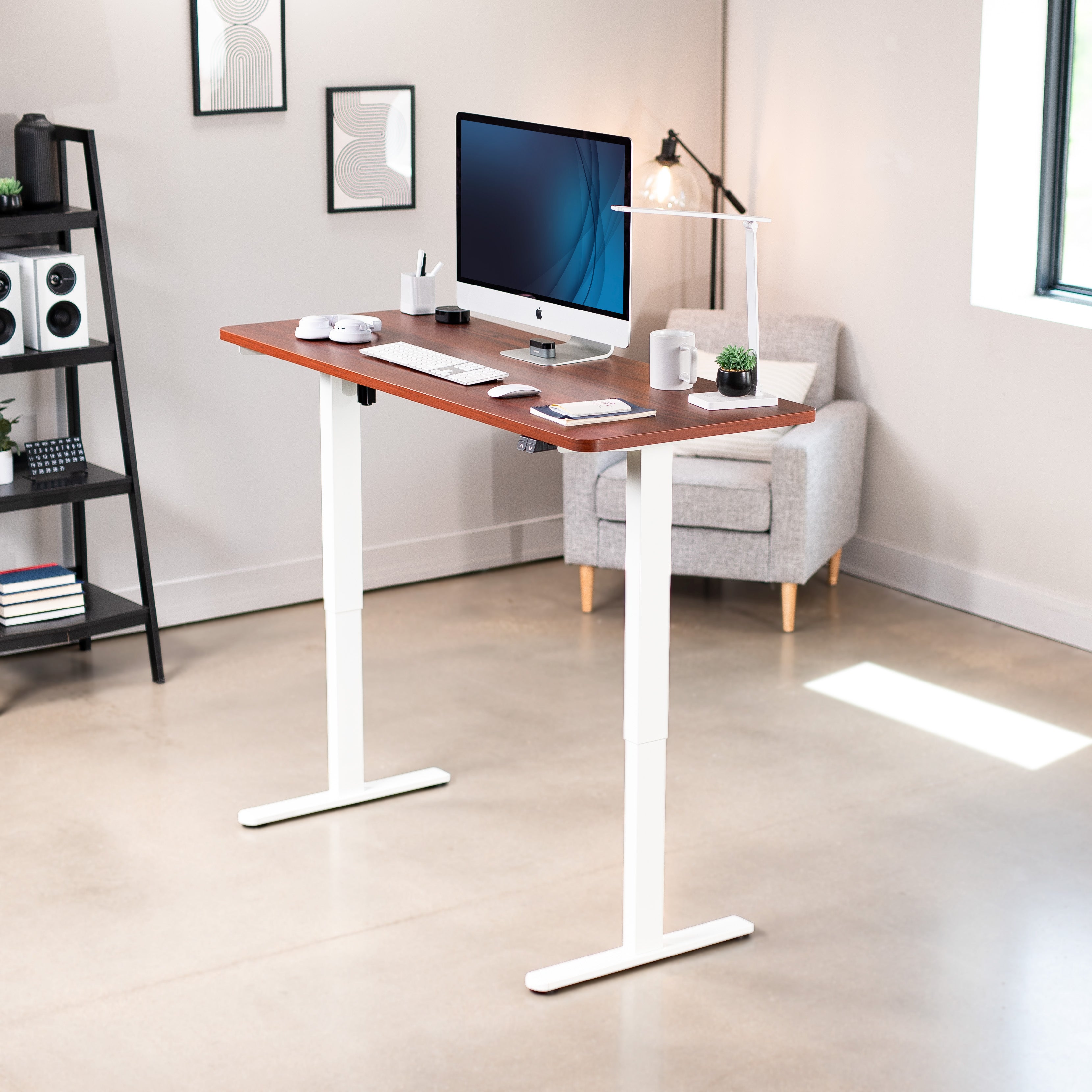 B0 Series 60 x 24 Electric Standing Desk with 2 Button Controller - Adjustable Height Home Office Desk for Work, Study & Gaming
