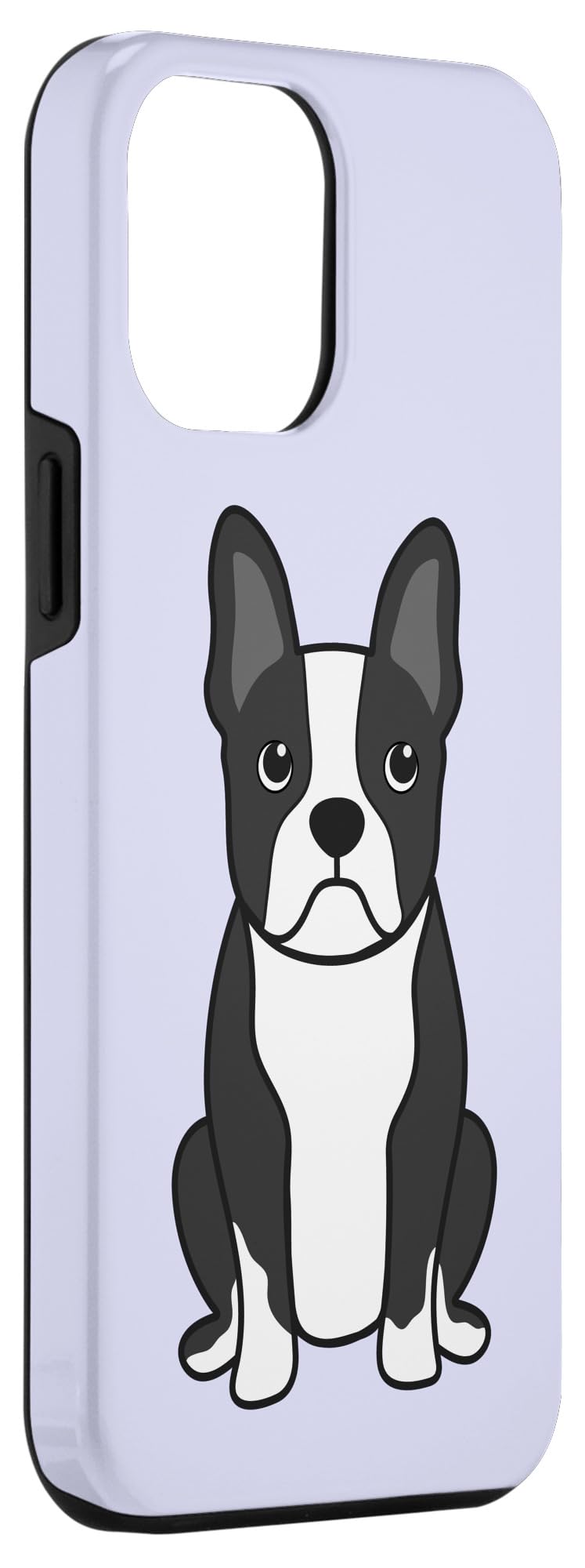 iPhone 12 Pro Max Case - Cute Boston Terrier Design, Purple Artistic Dog Lover Phone Cover | Perfect Gift for Pet Owners & Dog Lovers | Protective Case for Daily Use, Work & Travel
