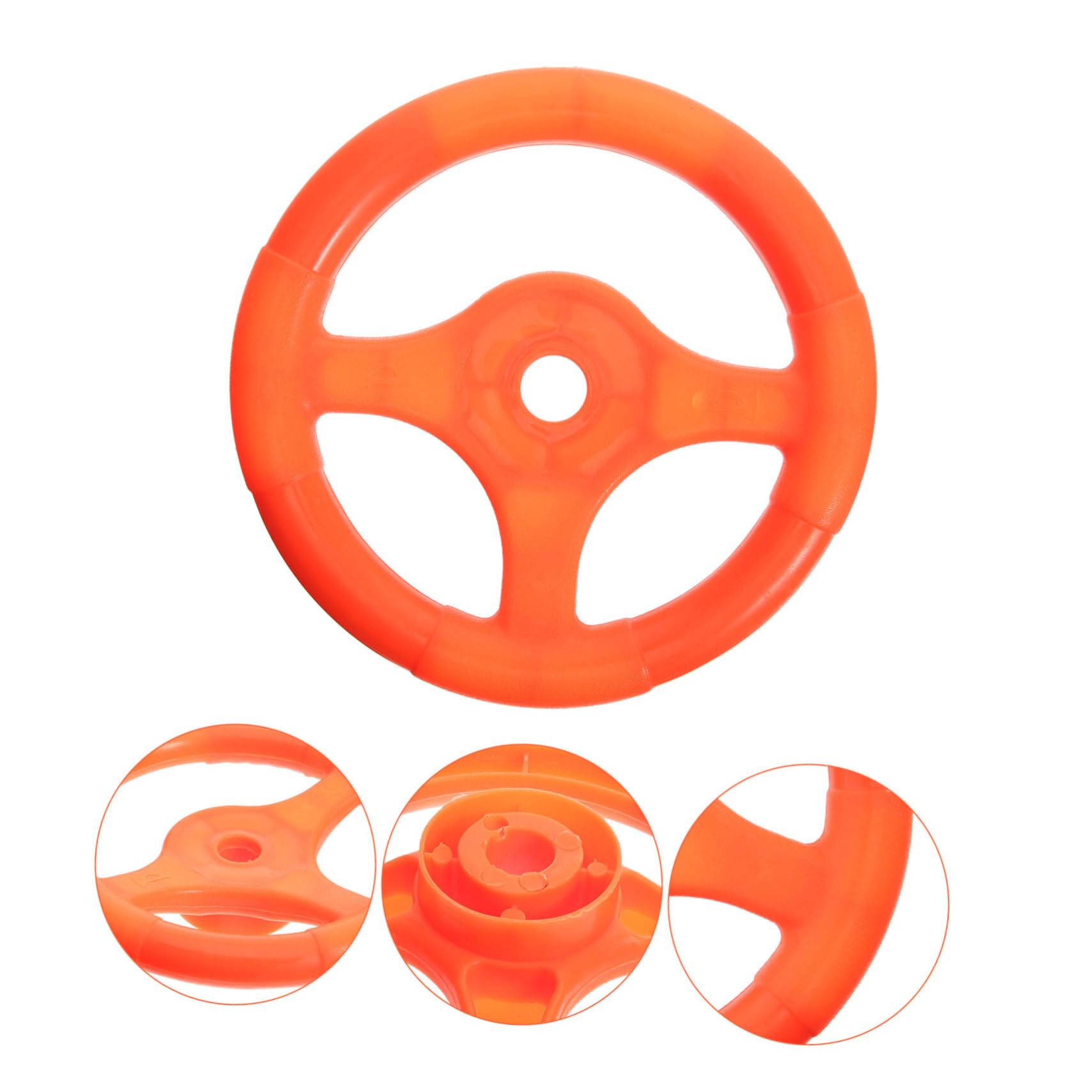 Kids Toy Steering Wheel - Realistic Driving Simulator for Playground & Swing Set - Durable Plastic Cartoon Drive Wheel for Outdoor Fun & Pretend Play