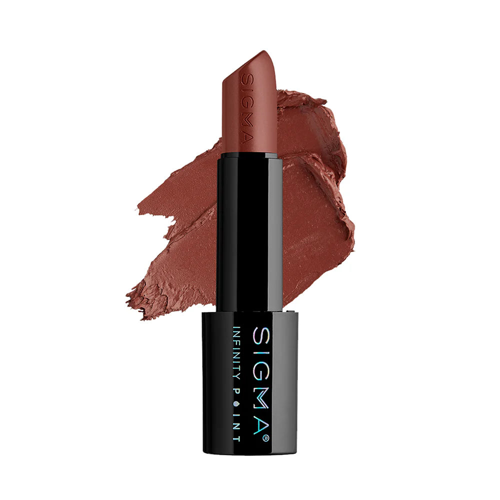 Sigma Beauty Infinity Point Lipstick - Long-Lasting Matte Lip Color, Hydrating & Smudge-Proof - Perfect for Everyday Wear, Date Night & Special Occasions