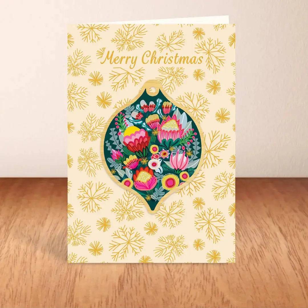 Bush Bouquet Australian Christmas Card & Ornament - Perfect for Holiday Greetings, Tree Decorations, and Festive Gift Giving