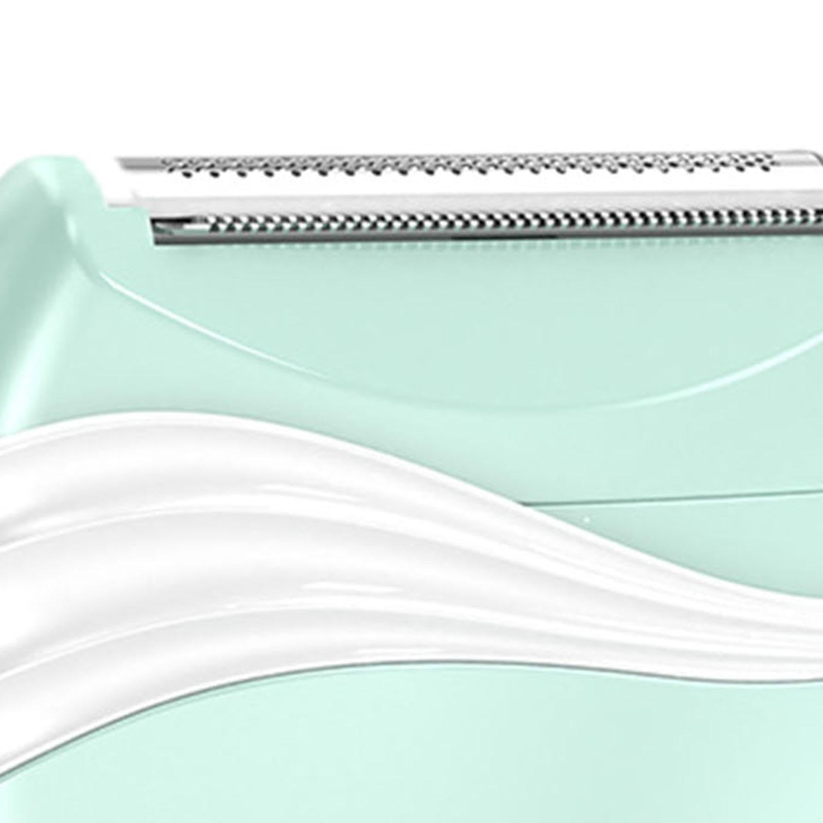 Electric Shaver for Women - Portable Bikini Trimmer & Body Groomer for Arms, Armpits, Legs - Compact Travel Razor with Green Design - Perfect for Home Use, Travel & Personal Grooming