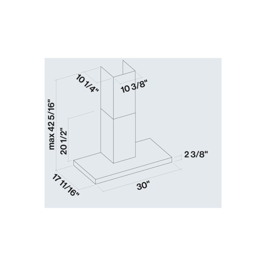 Falmec Mercurio 600 CFM Stainless Steel Wall Mount Range Hood - 30