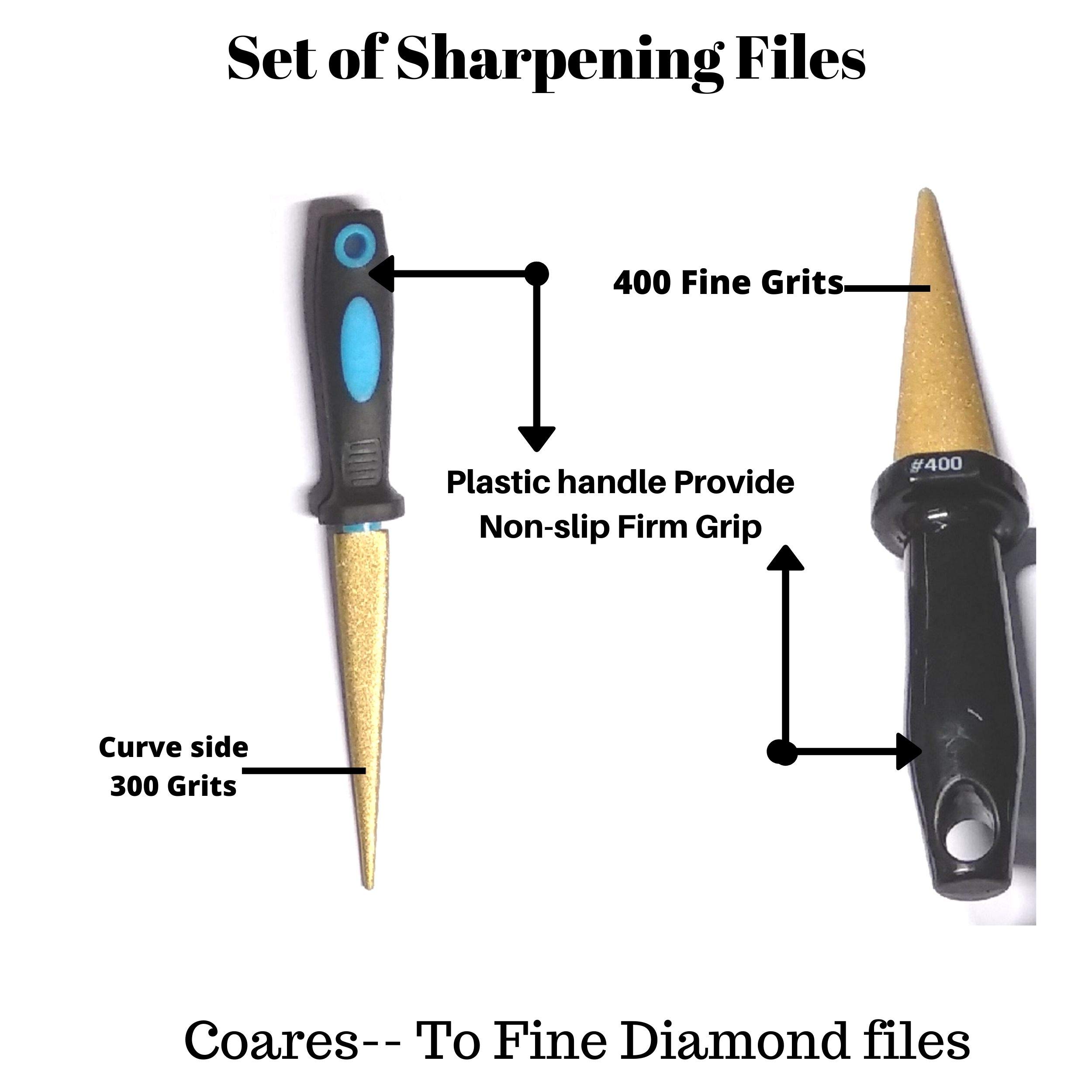 Premium Diamond Sharpening Stone Set of 2 - Professional Knife Sharpener & Whetstone for Kitchen Knives, Hunting Blades & Hand Tools - Ideal for Home Chefs, Outdoor Enthusiasts & DIY Projects
